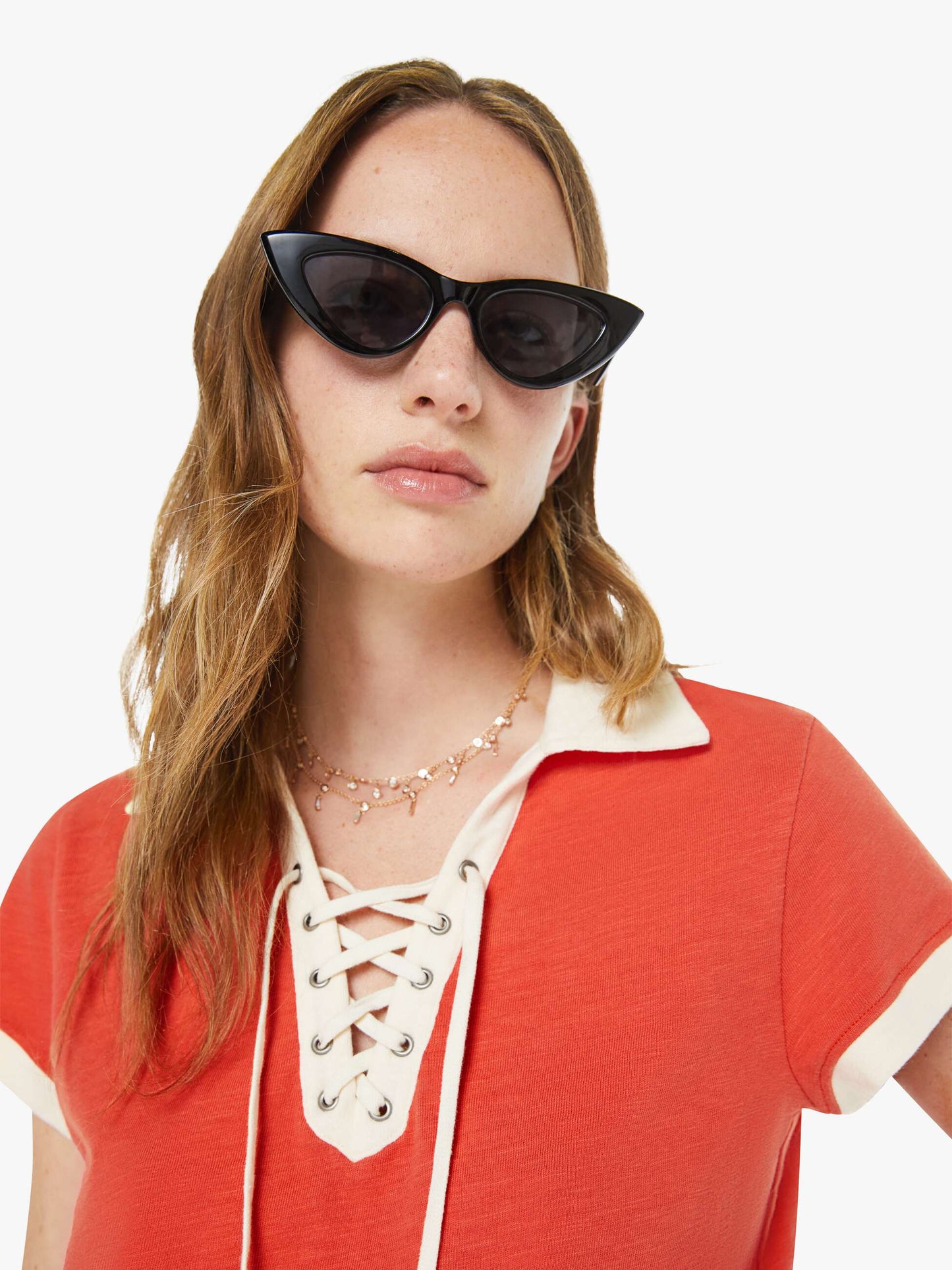 The Lace Up Match - Fiery Red