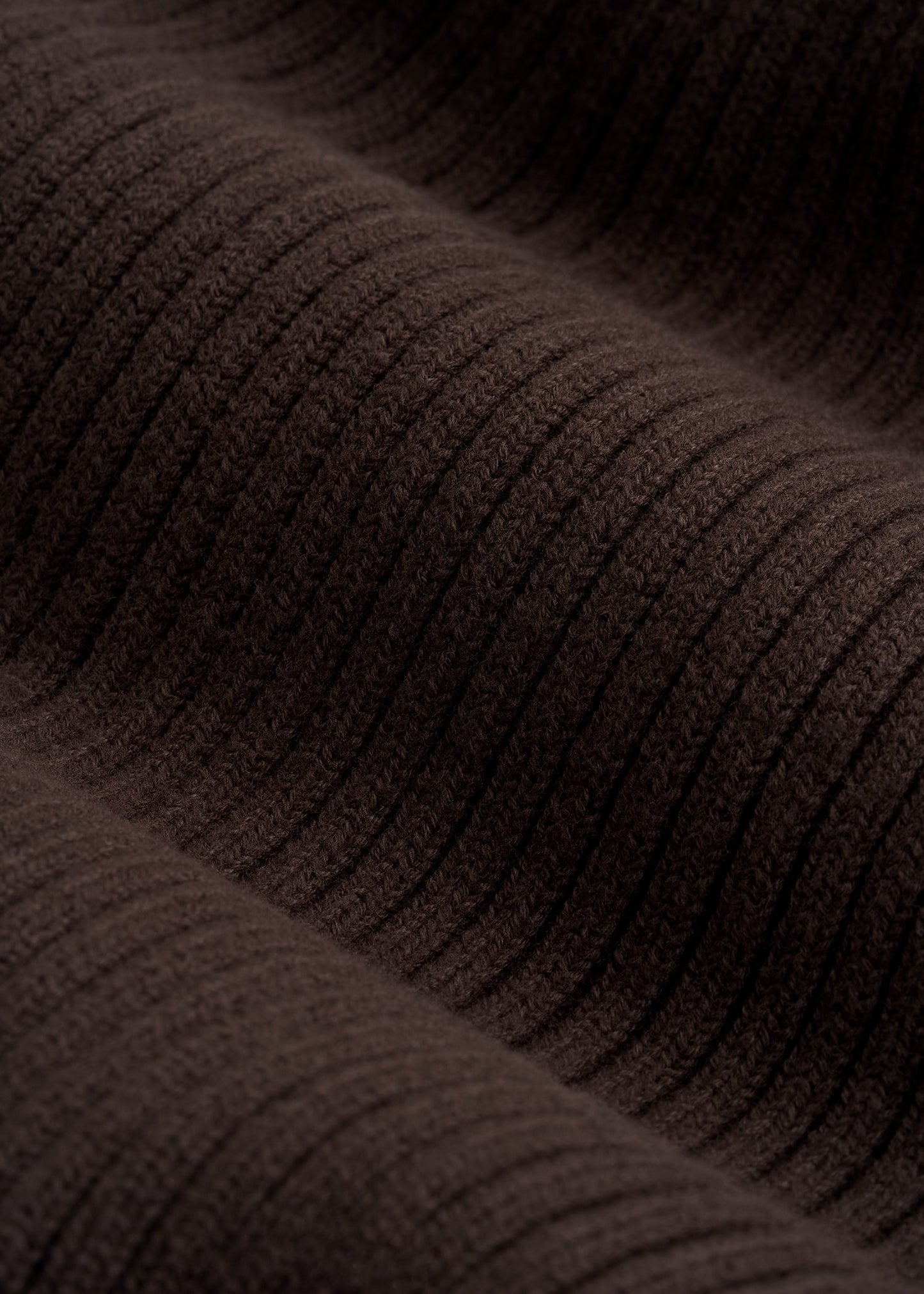 Cotton Beanie in Espresso