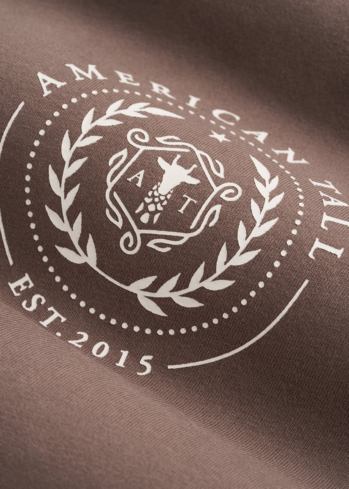 Crest Graphic Tee for Tall Men in Brown
