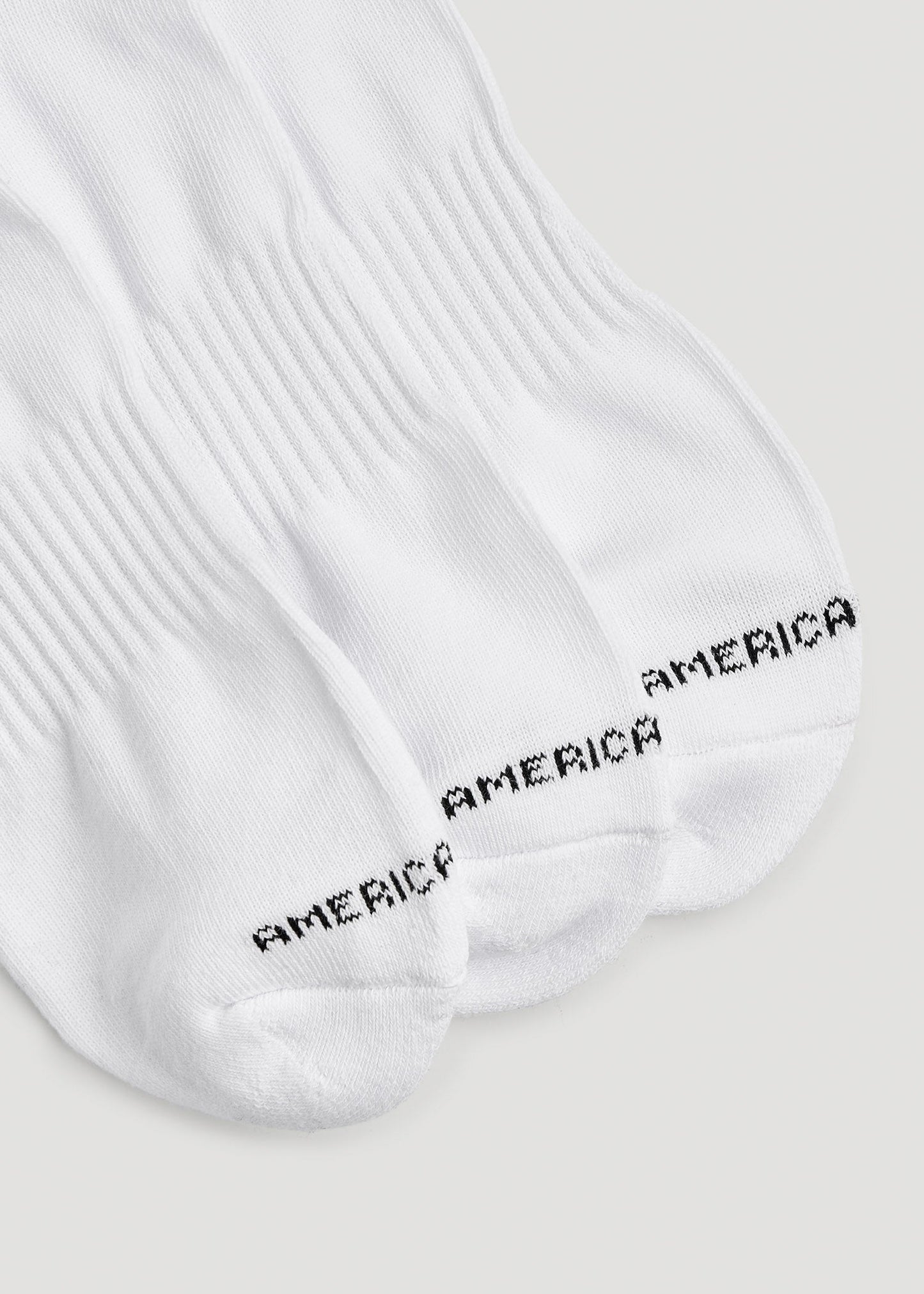 Athletic Mid Ankle Socks (X-Large Size: 14-17) for Tall Men in White