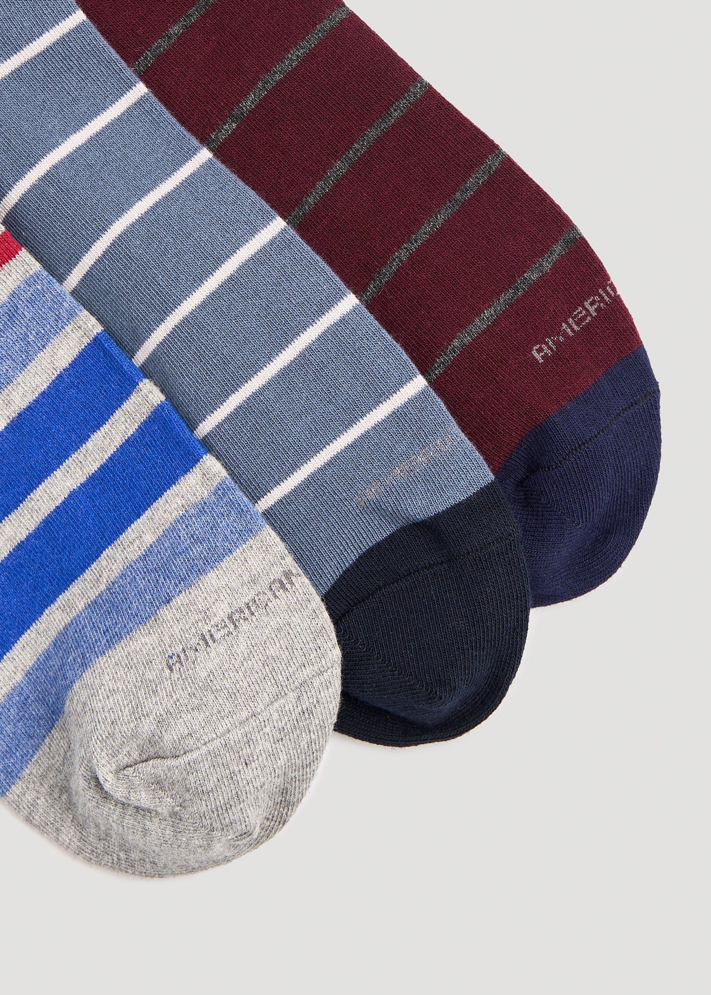 Dress Socks Size 14 to 17 (3-Pack) for Tall Men in Pack C