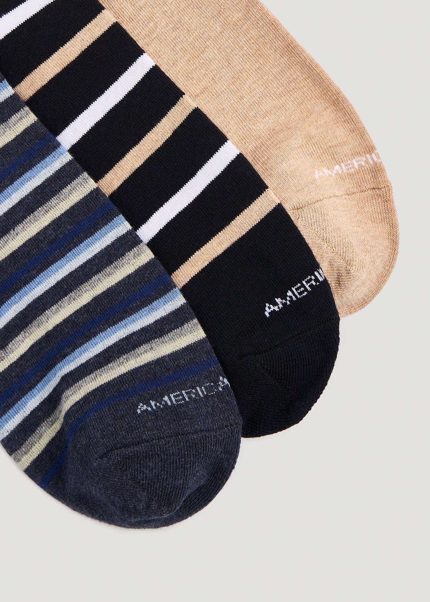 Dress Socks Size 14 to 17 (3-Pack) for Tall Men in Pack E