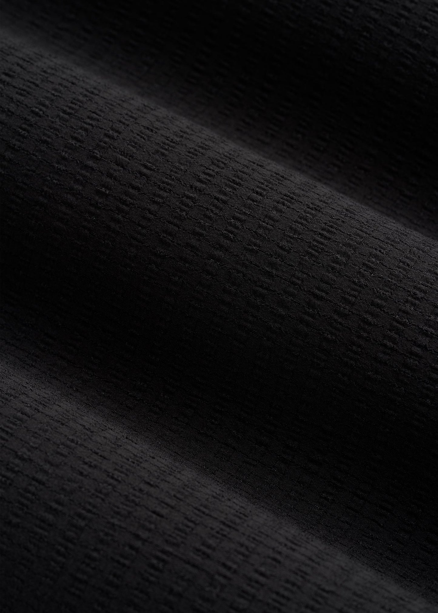 Coastal Perforated Sleeveless Polo for Tall Women in Black