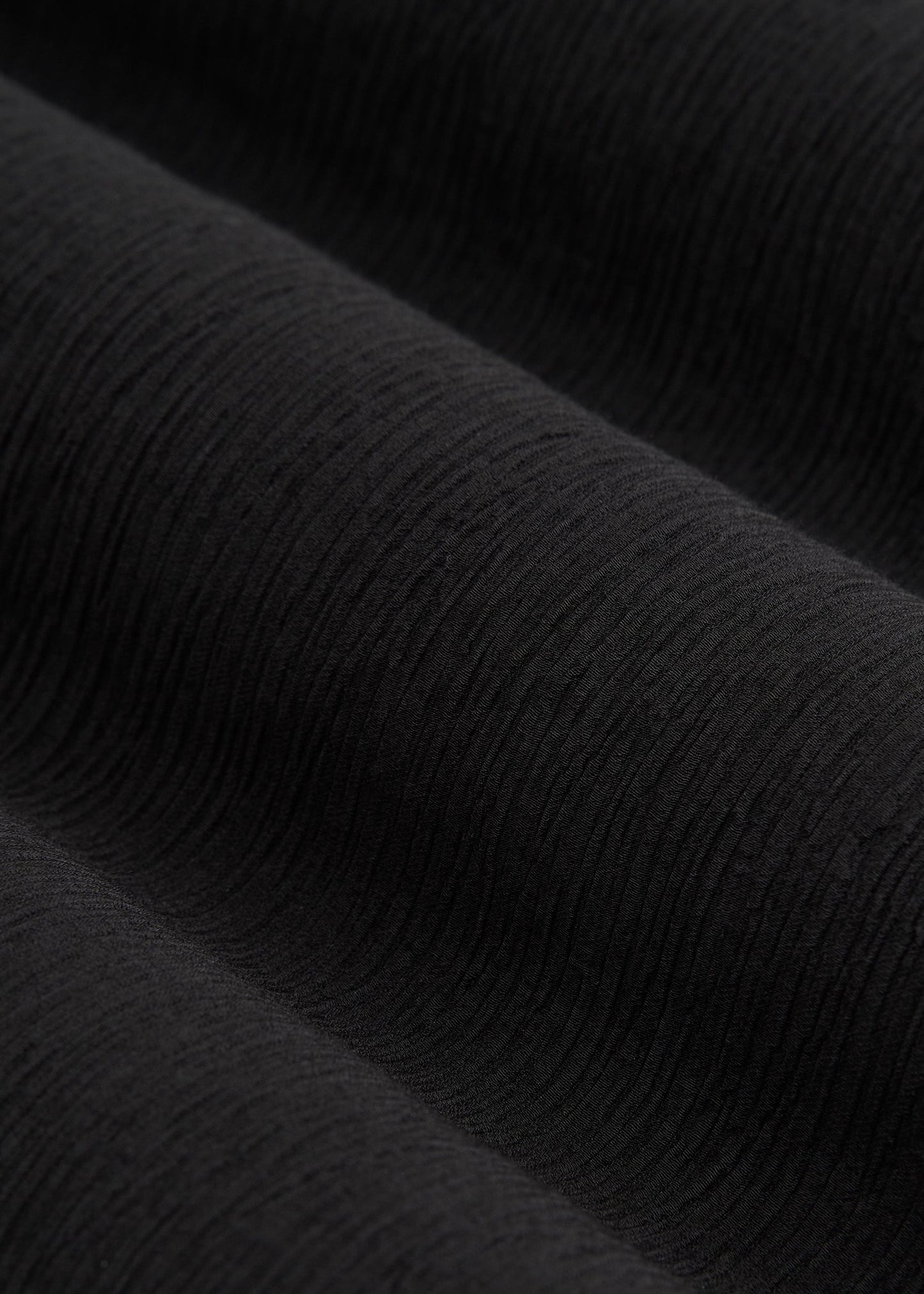Crinkle Pull-on Wide-leg Pants for Tall Women in Black