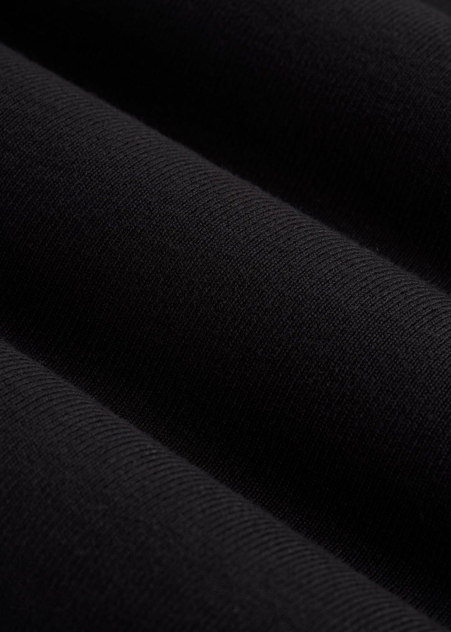Cropped Knit Tee for Tall Women in Black