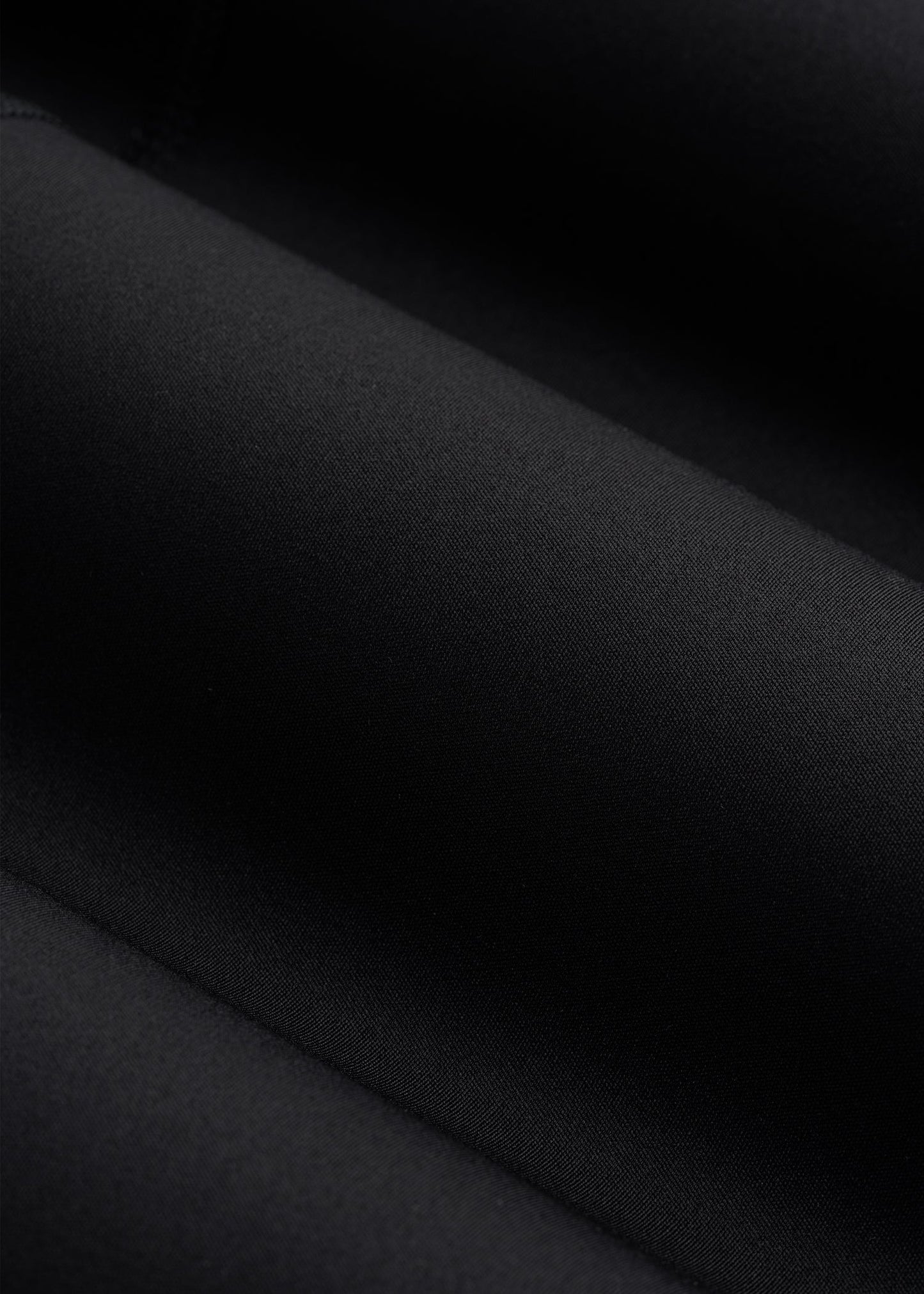 Cropped Swim Tank for Tall Women in Deep Black