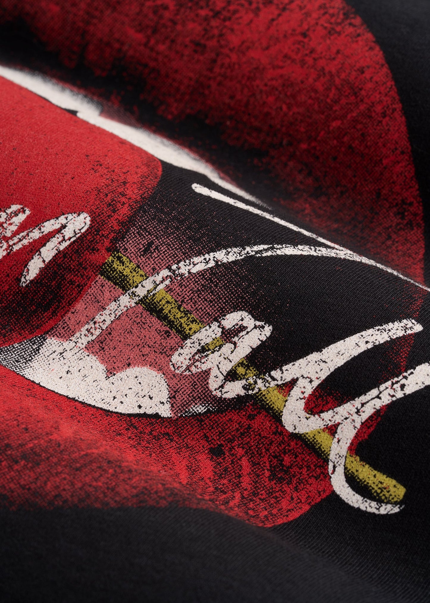 Black Cherry Lips Graphic Tee for Tall Women in Black
