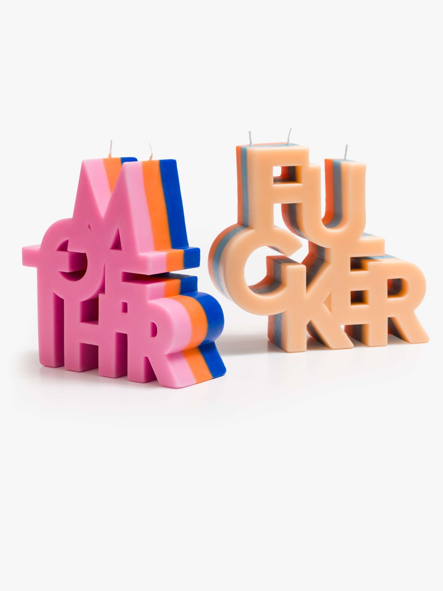 The Burnout MOTHER Candle - Blue Orange Pink