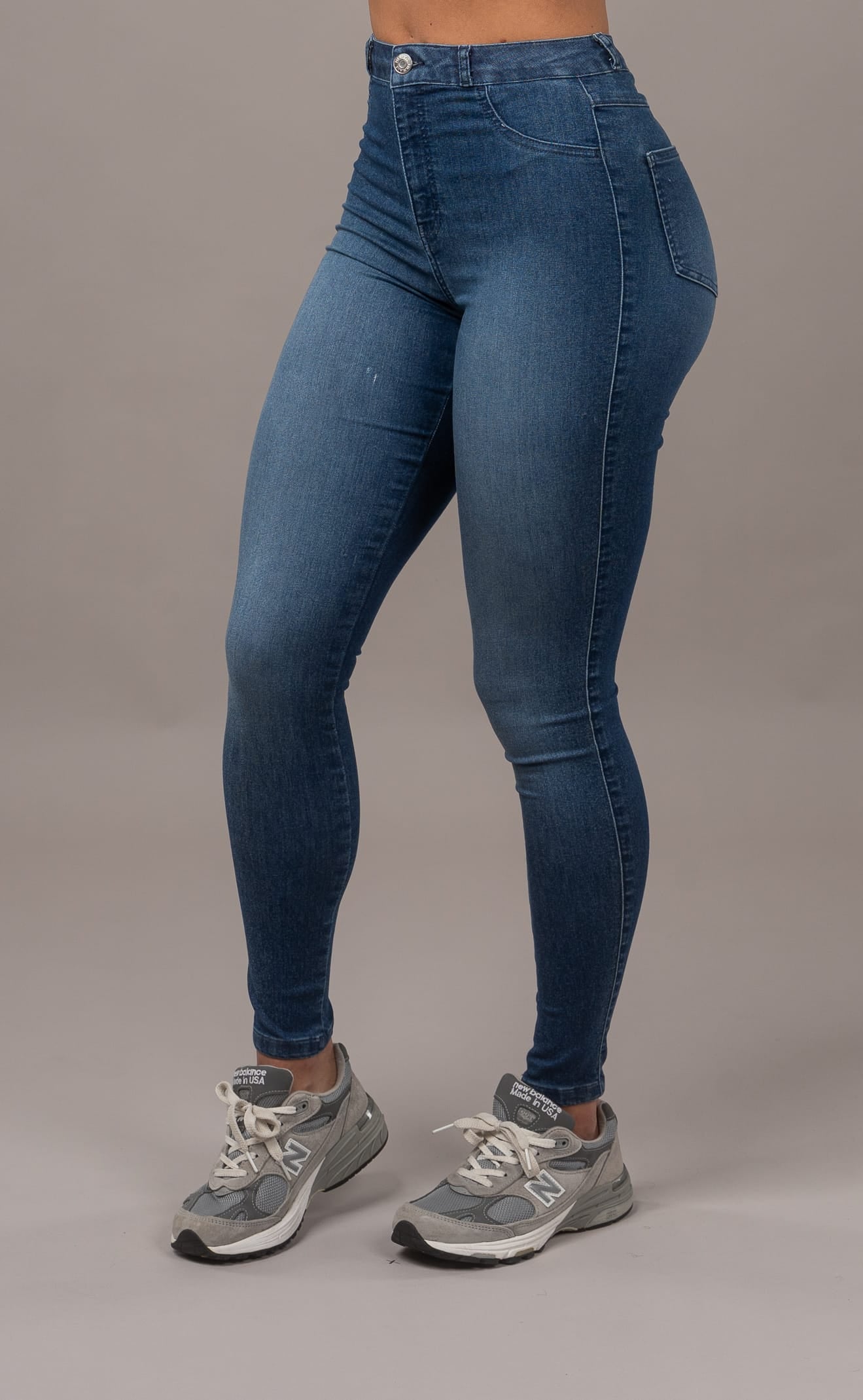 Womens Contour Fitjeans - Space Blue