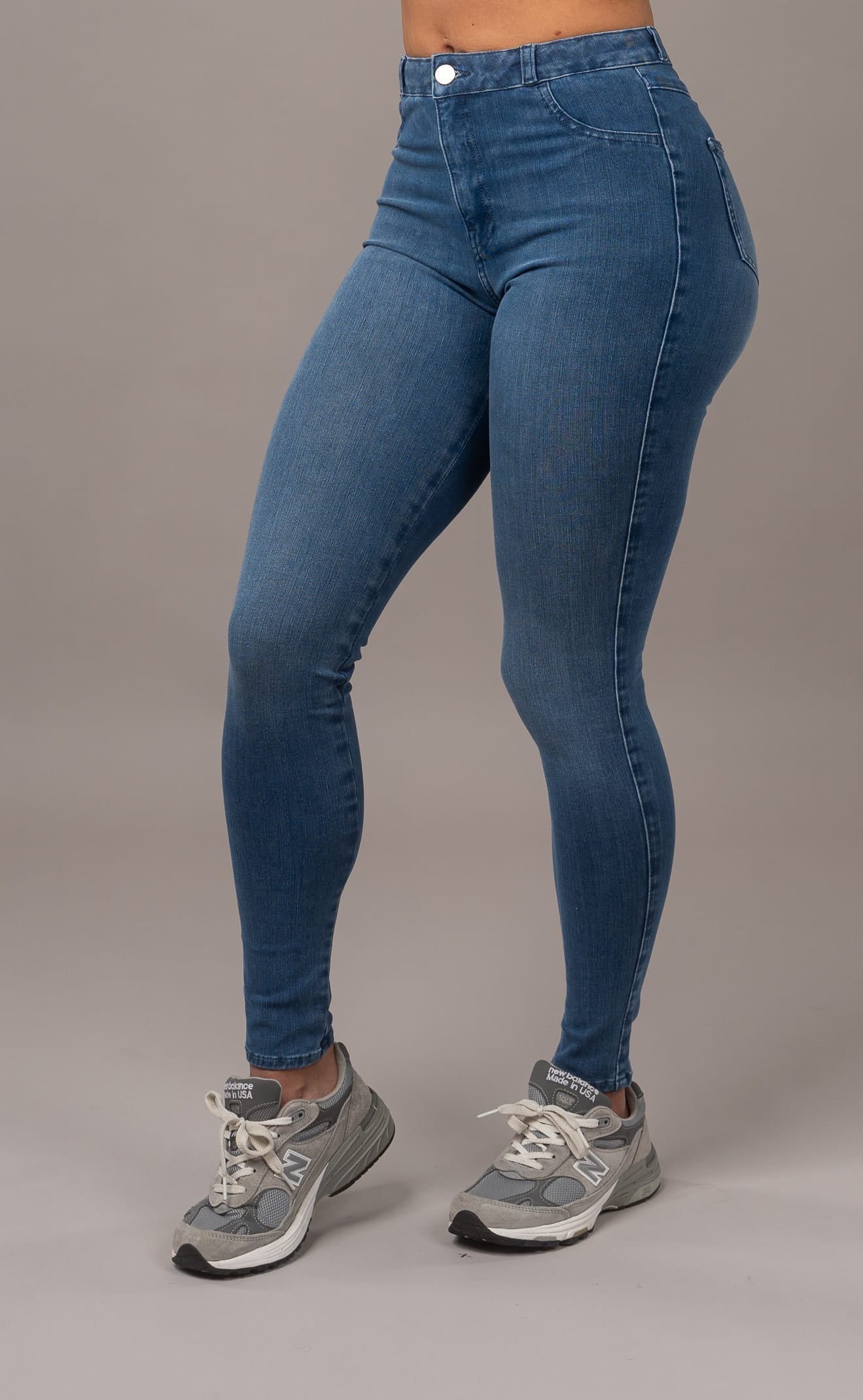 Womens 360 High Waisted Fitjeans - Azure Blue