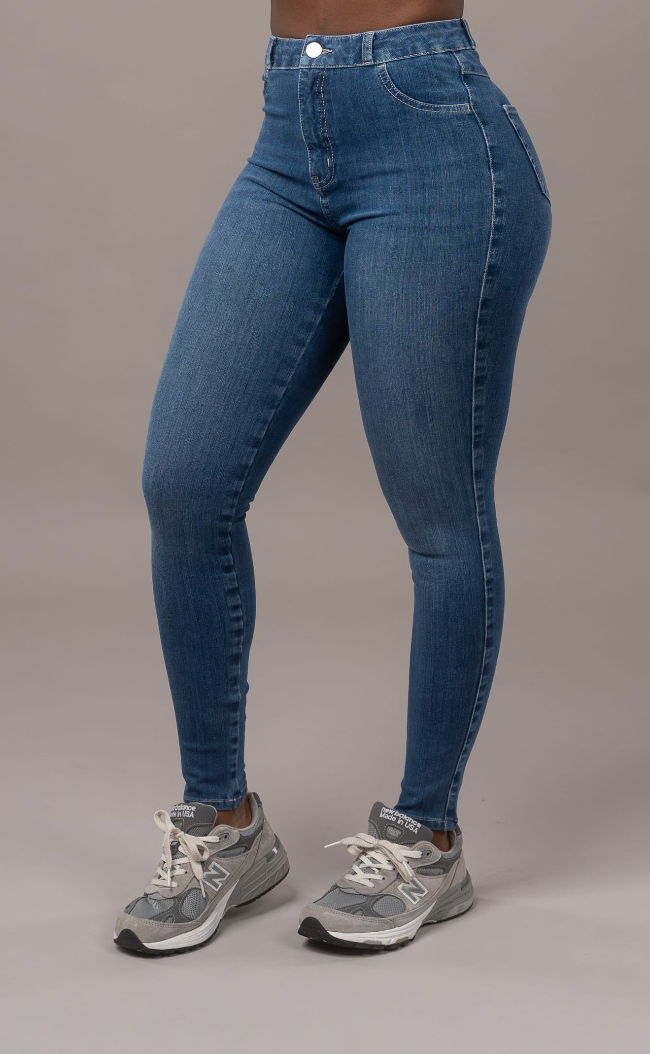 Womens 360 High Waisted Fitjeans - Sapphire Blue