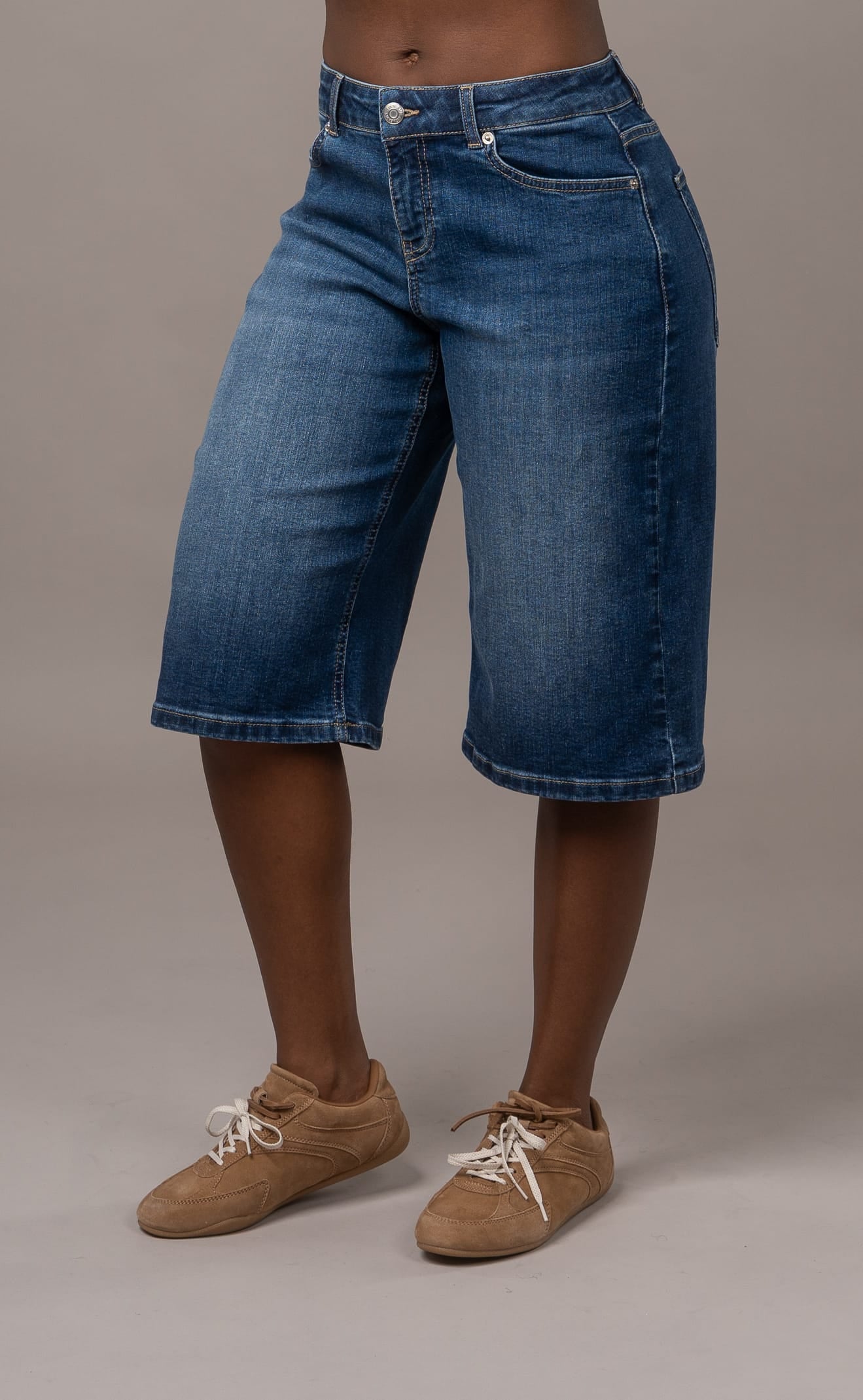 Denim Jorts - Mid Blue