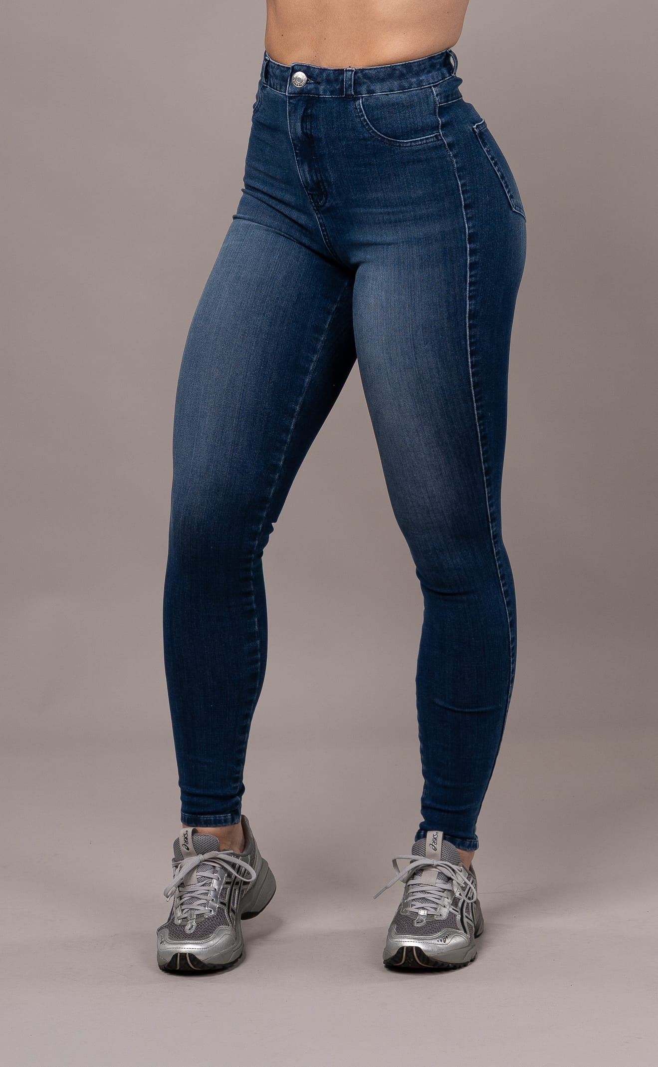 Womens 360 V2 High Waisted Fitjeans - Deep Indigo