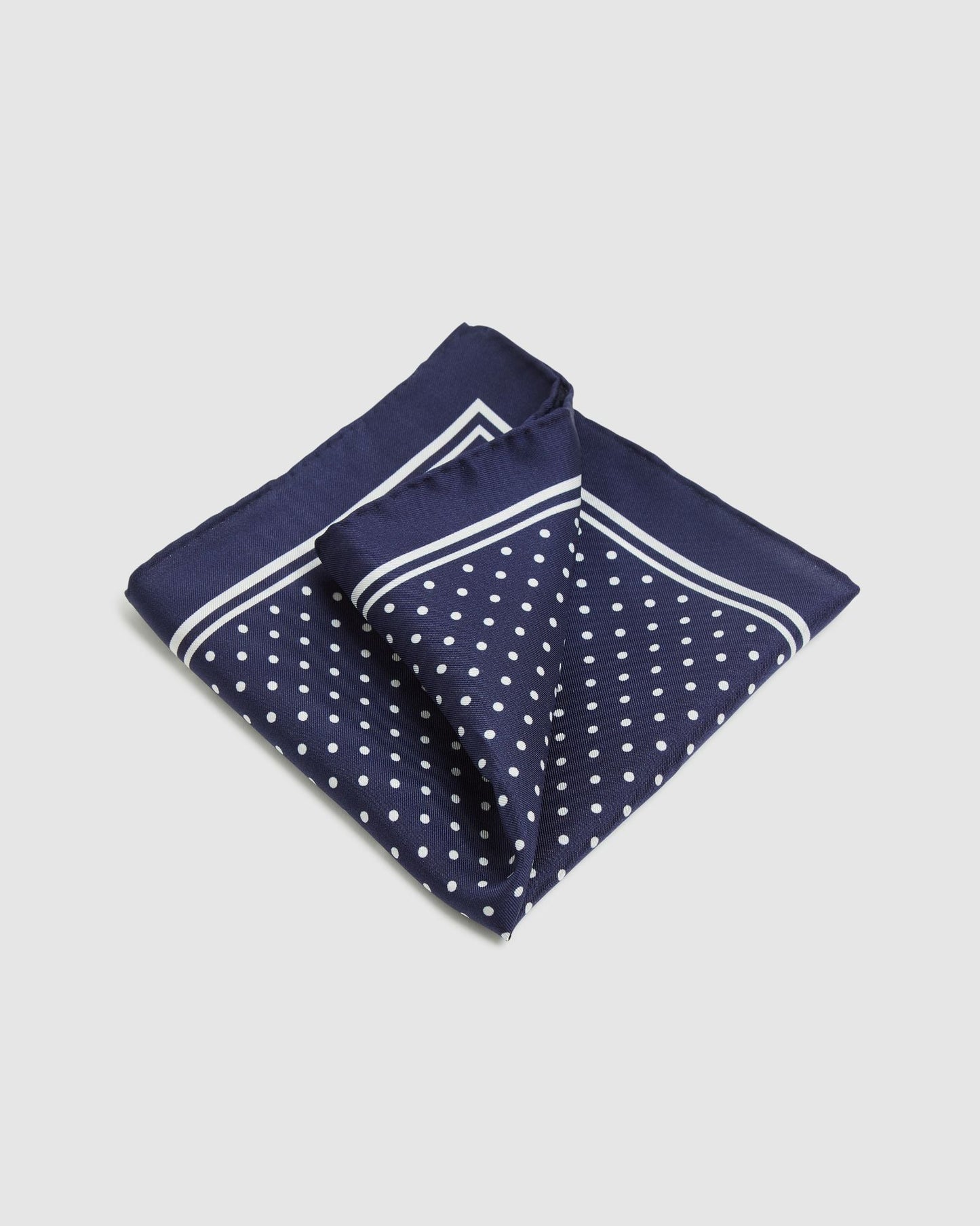 Seersucker Dot Silk Pocket Square