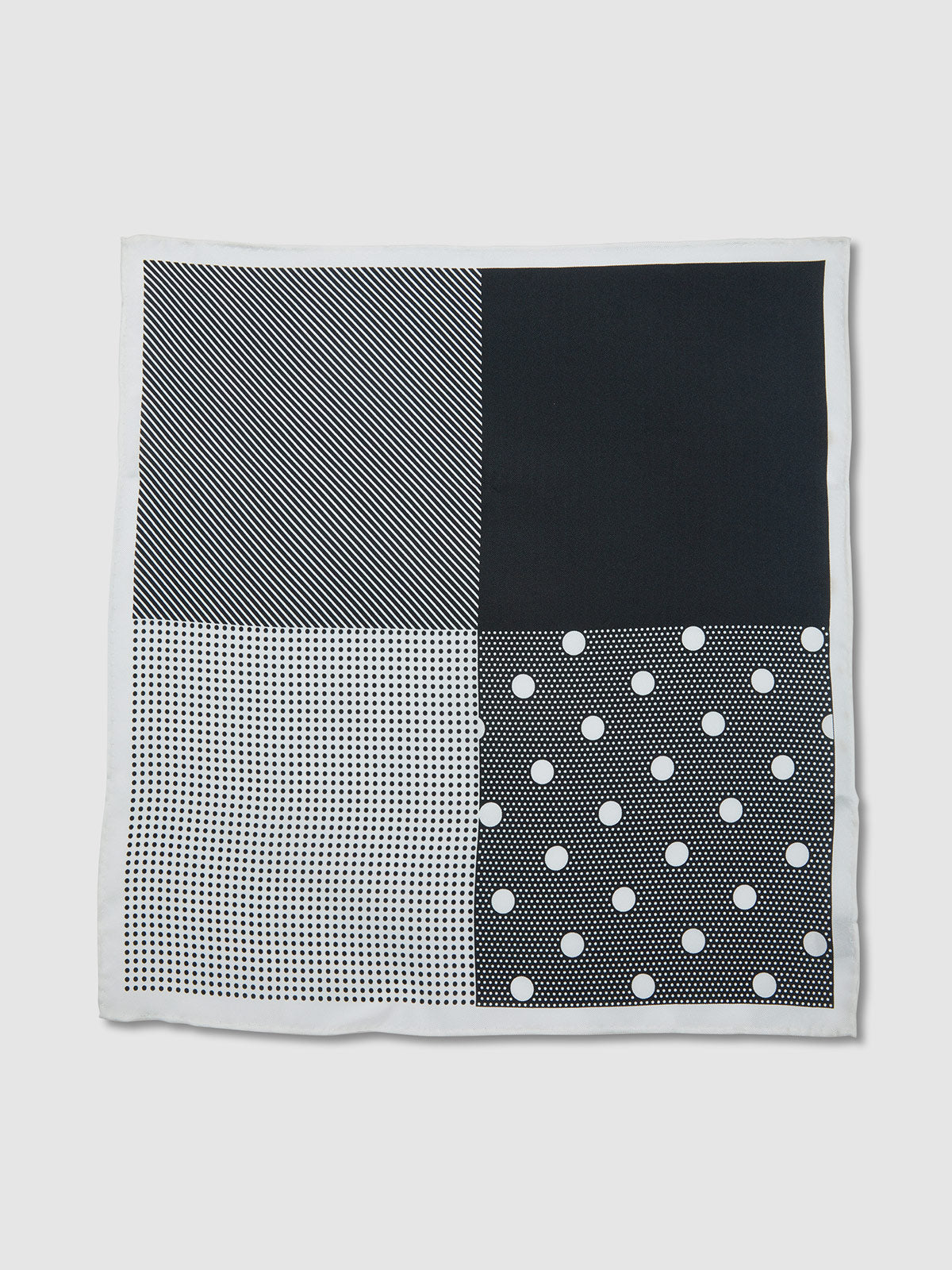 Monochrome Pocket Square