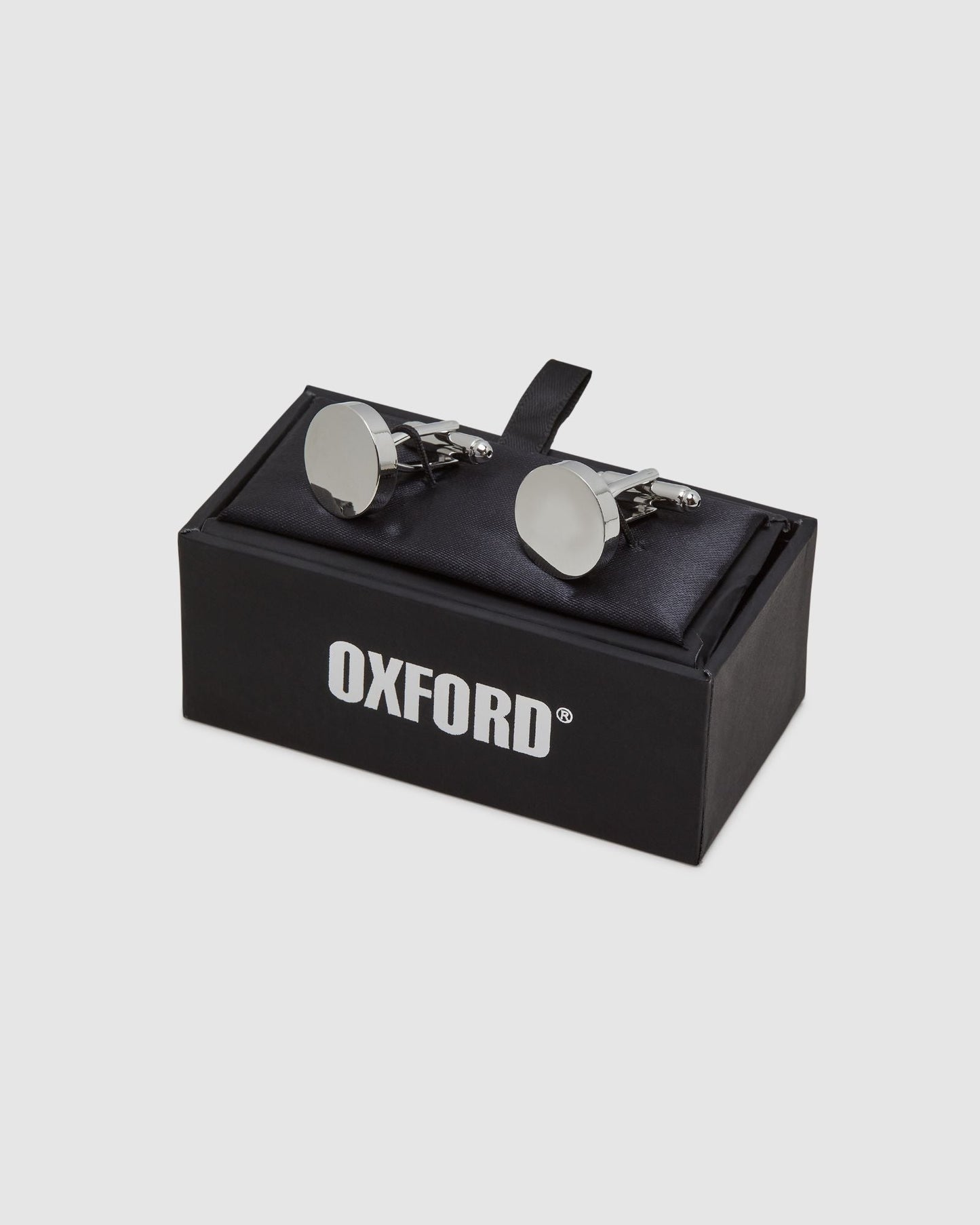 Mens Round Disc Cuff Link