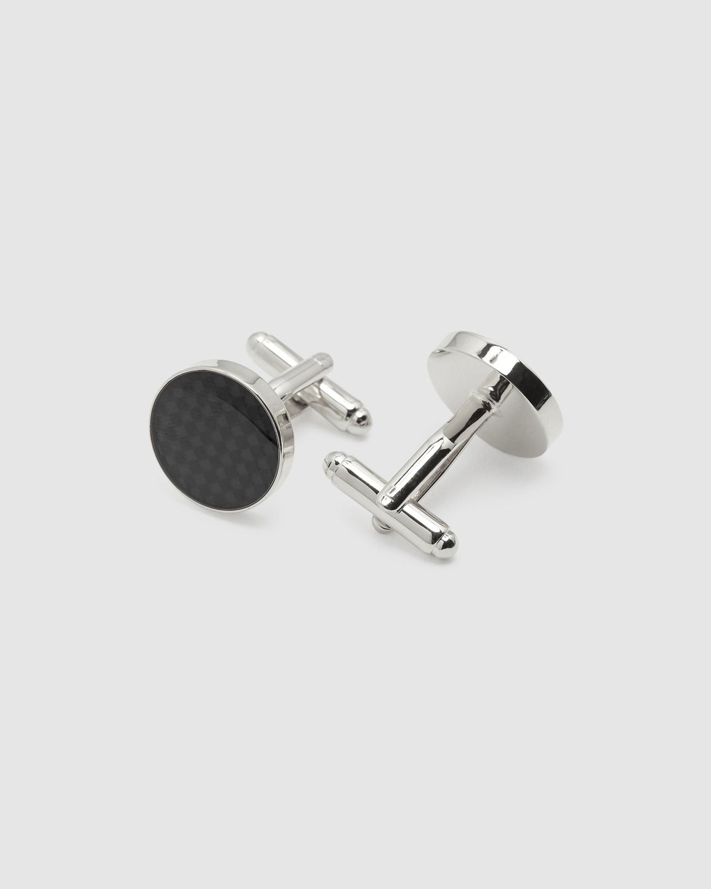 Mens Dark Circle Cuff Link