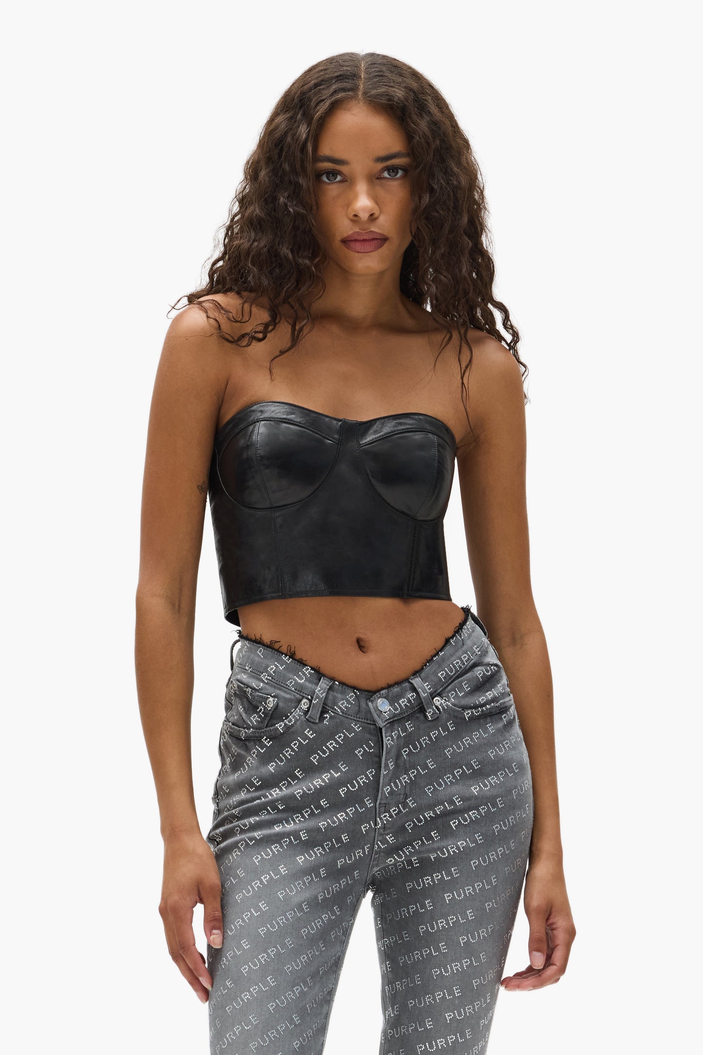 Leather Tube Top