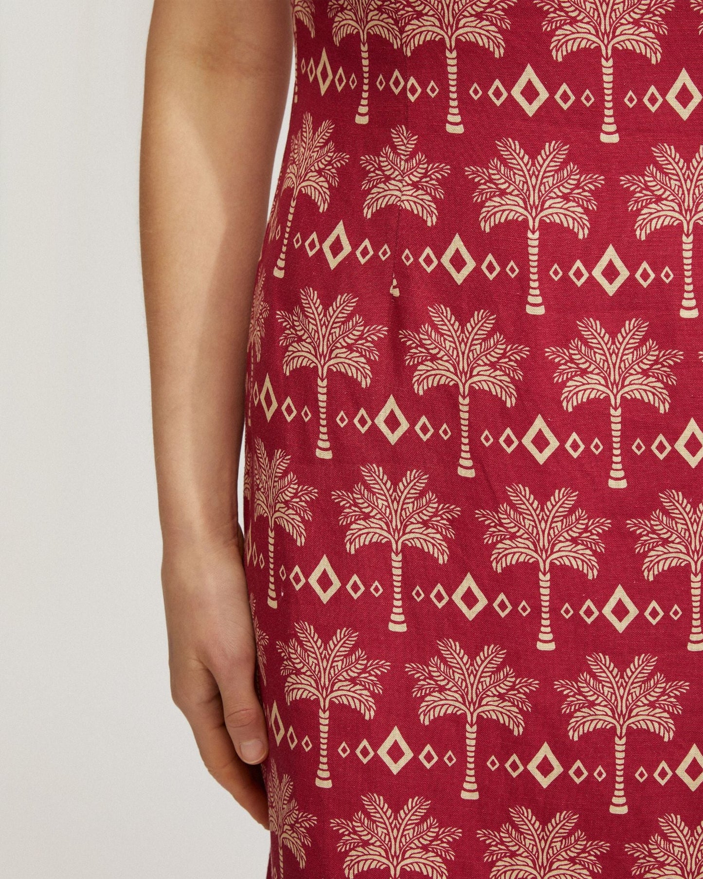Scala Strapless Printed Dress