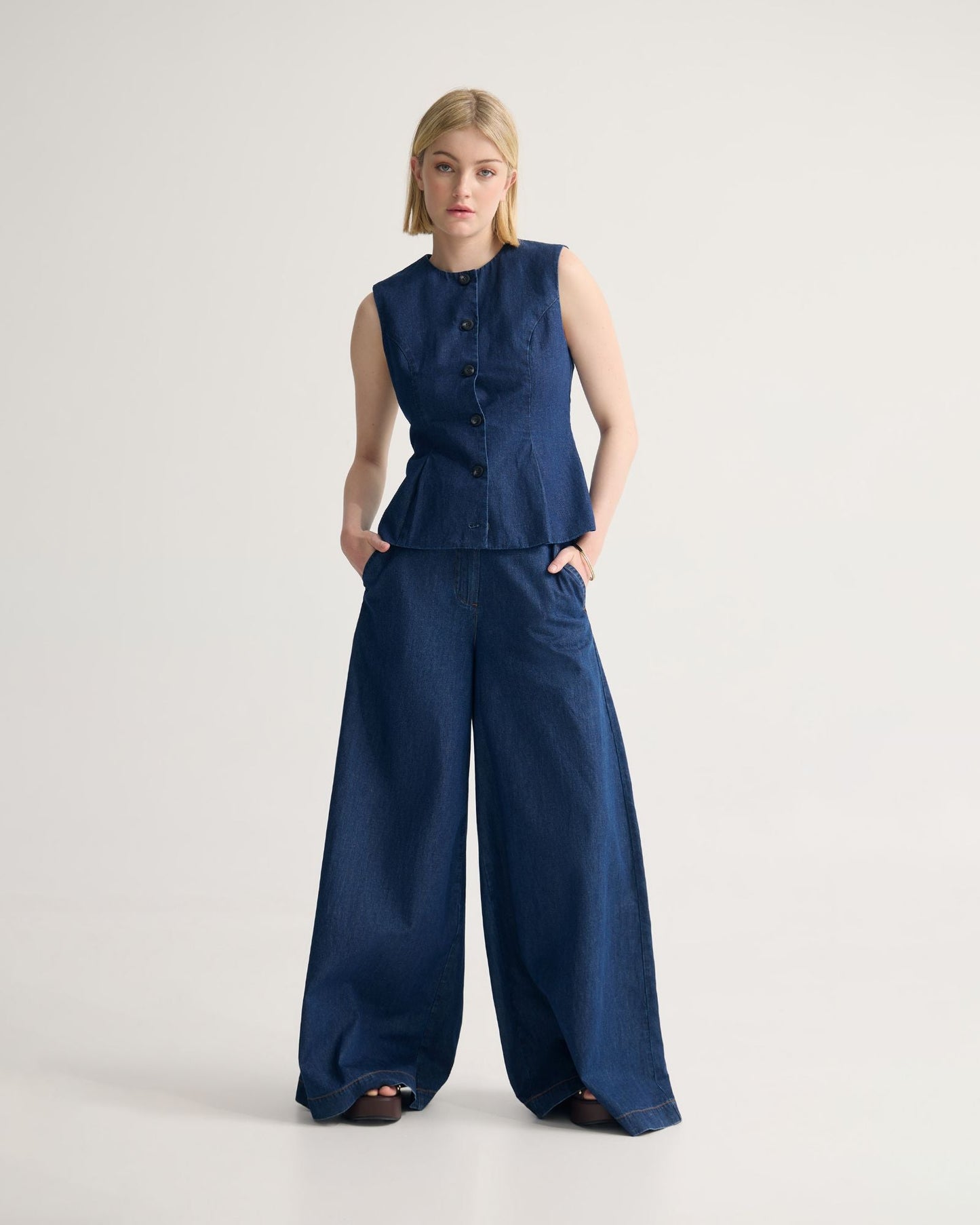 Katie Denim Waistcoat