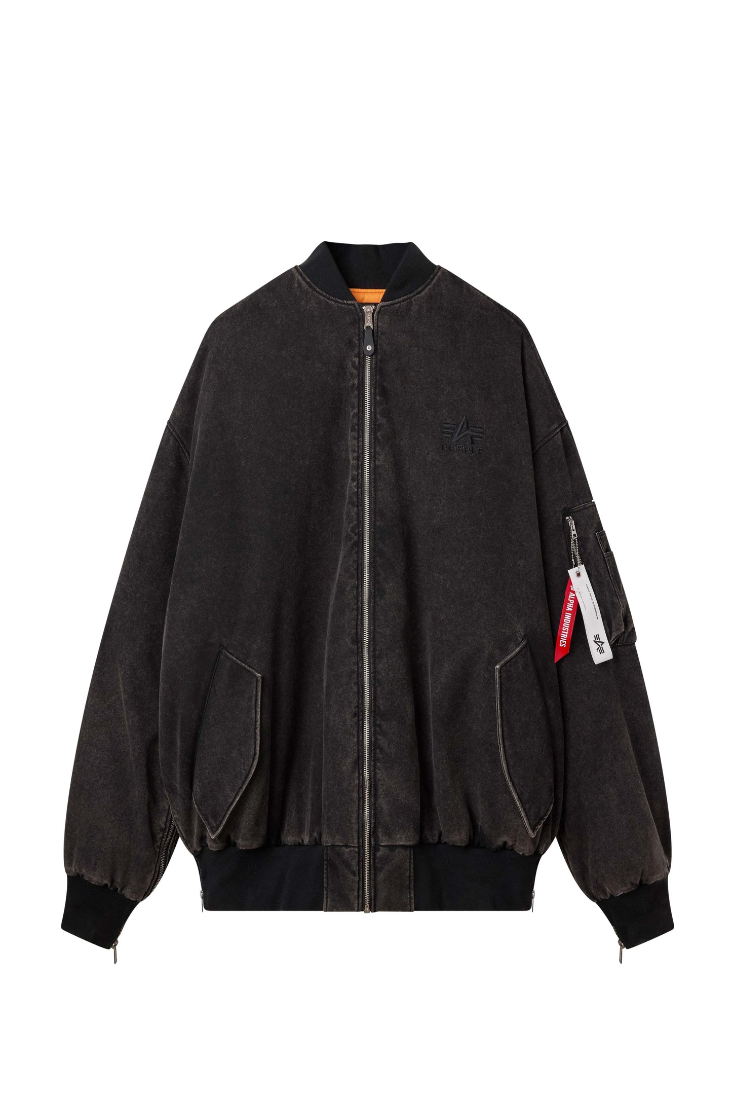 Purple X Alpha Industries Giant Bomber