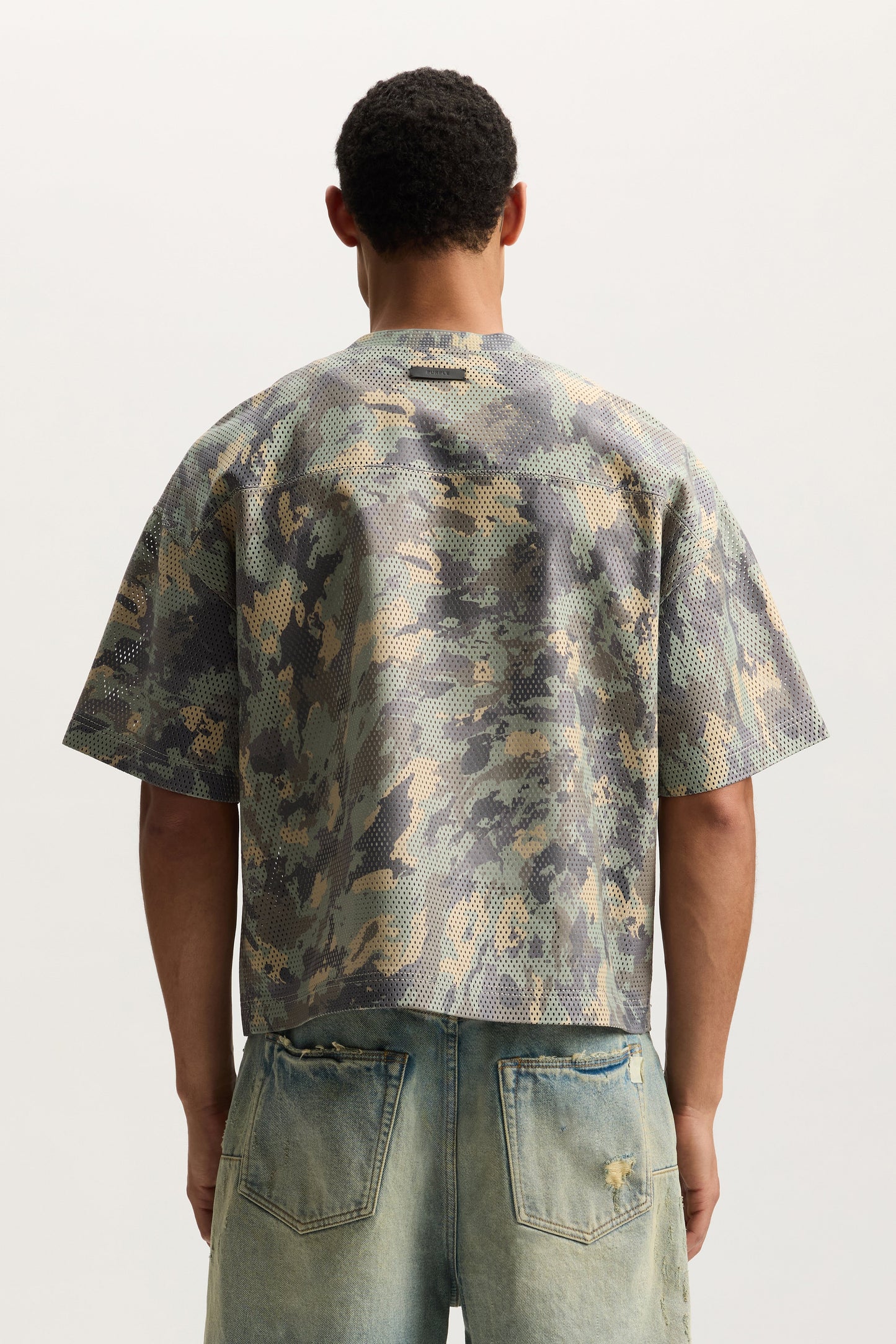 Painted Camo Leather Tee