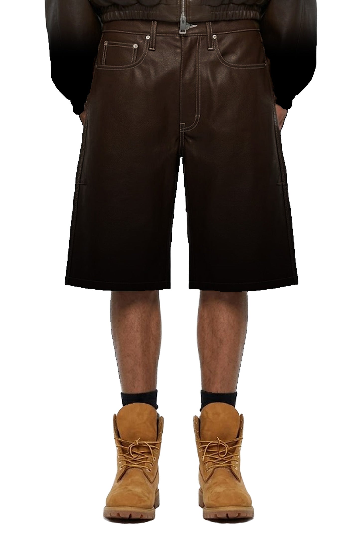 Leather Track Short