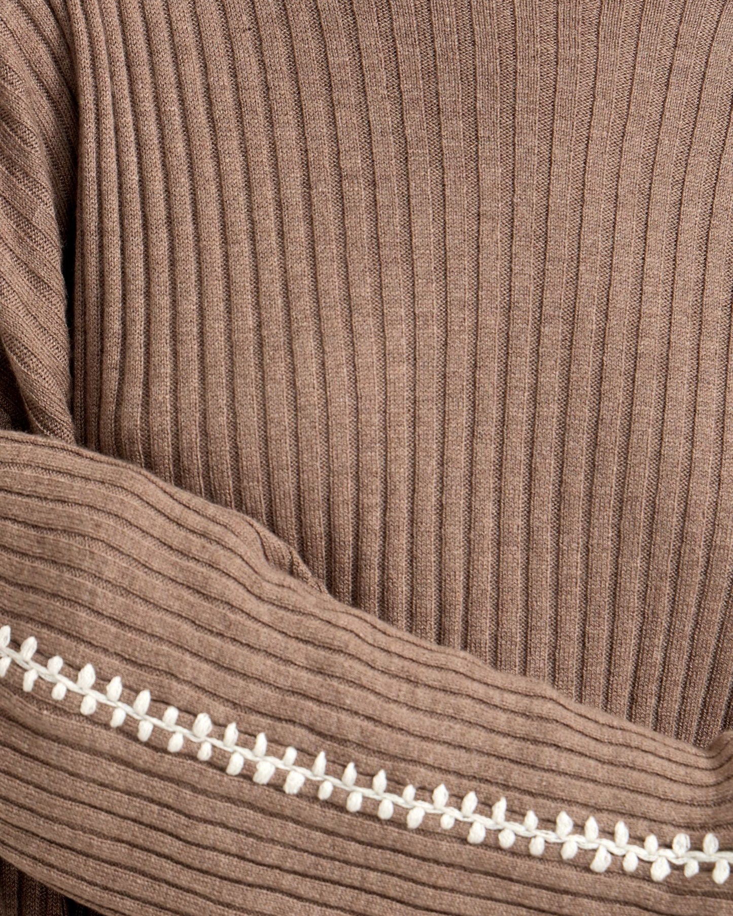 Sierra Knit Top With Contrast Stitch