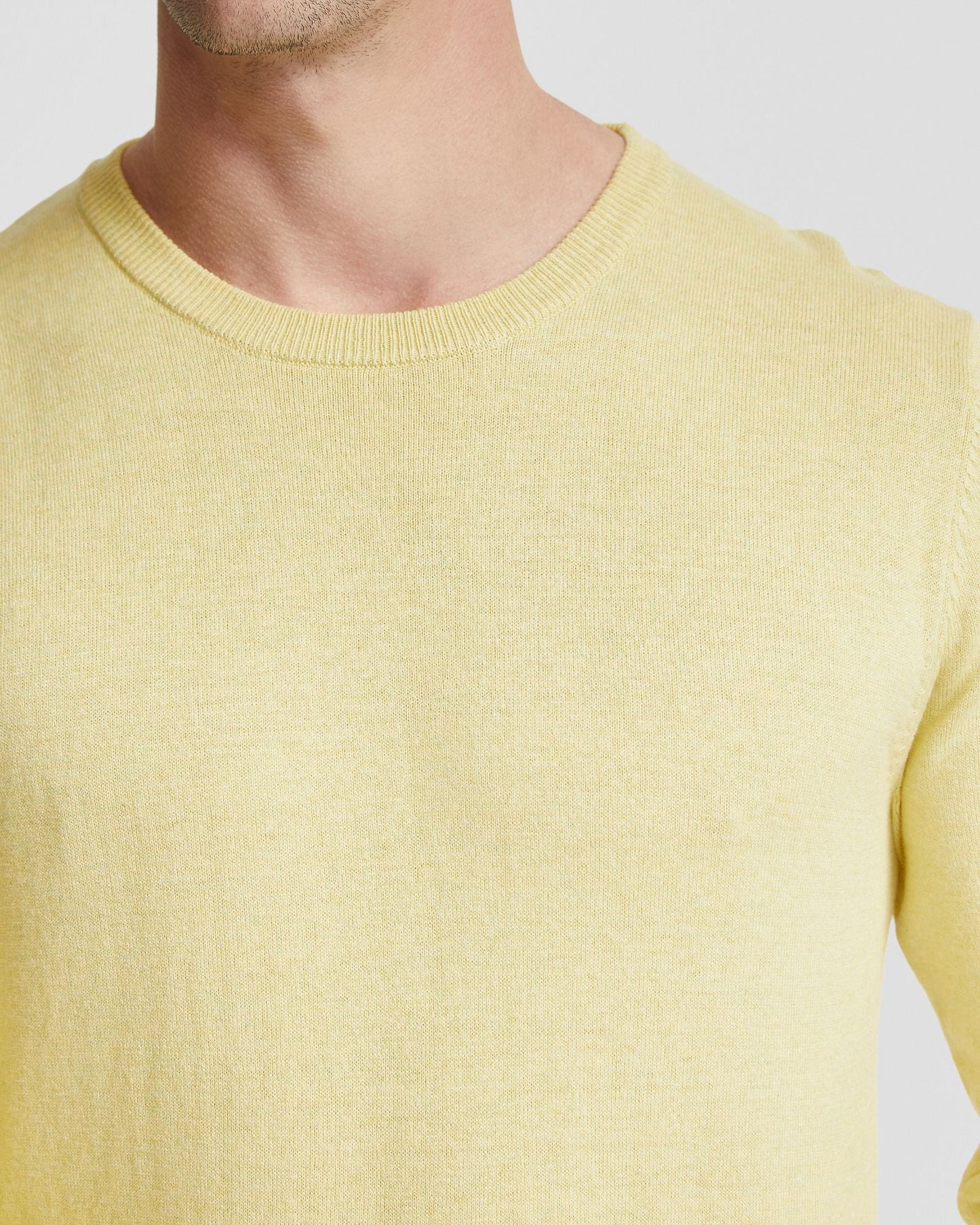 Basic Crew Neck Cashmere Blend Top
