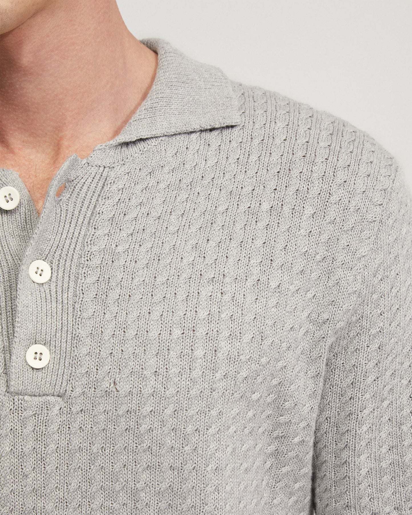 Harrison Cable Knit Polo