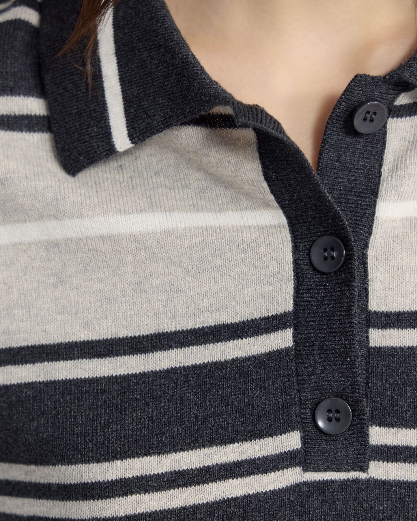 Pip Striped Polo Knit