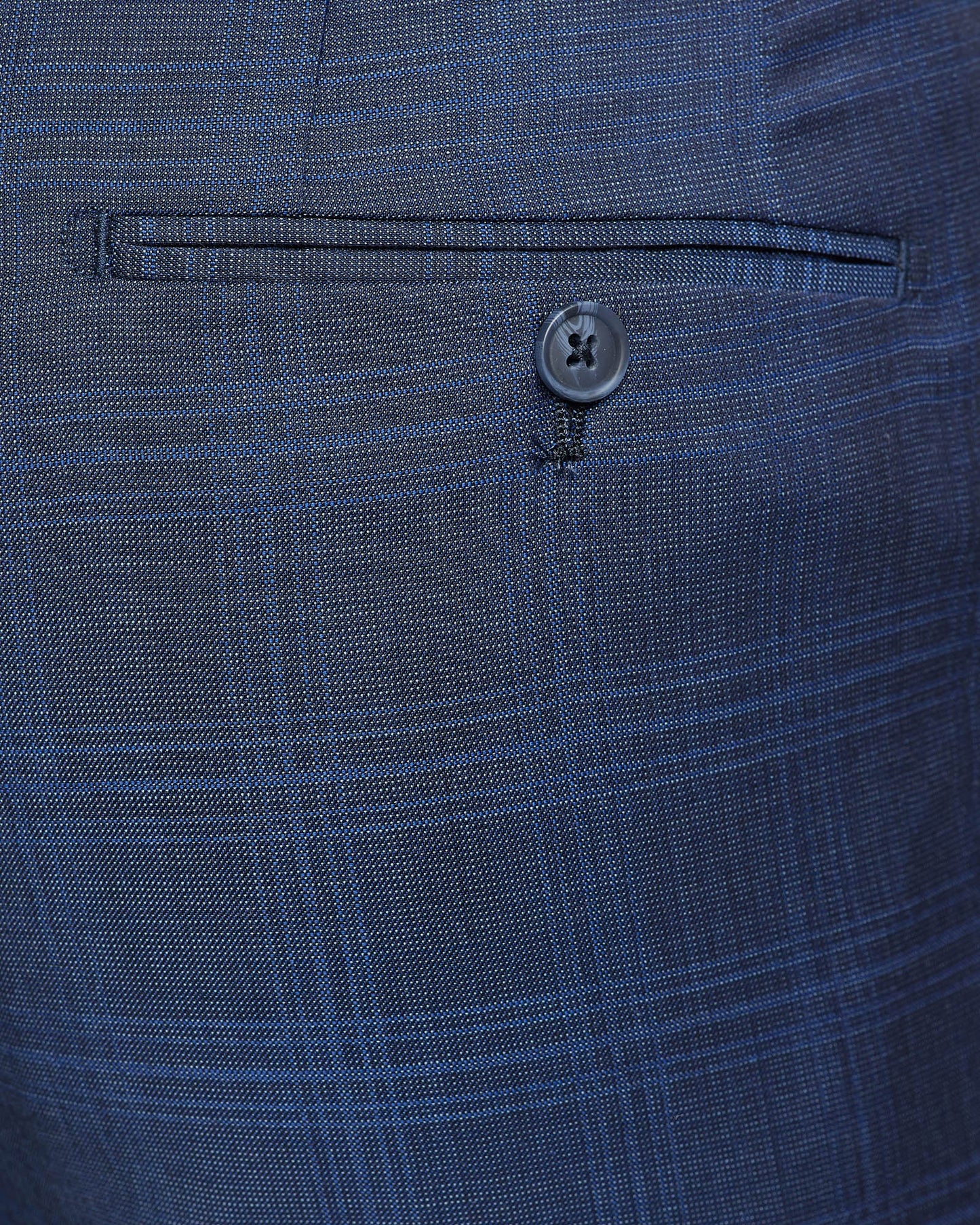 Byron Wool Checked Suit Trousers