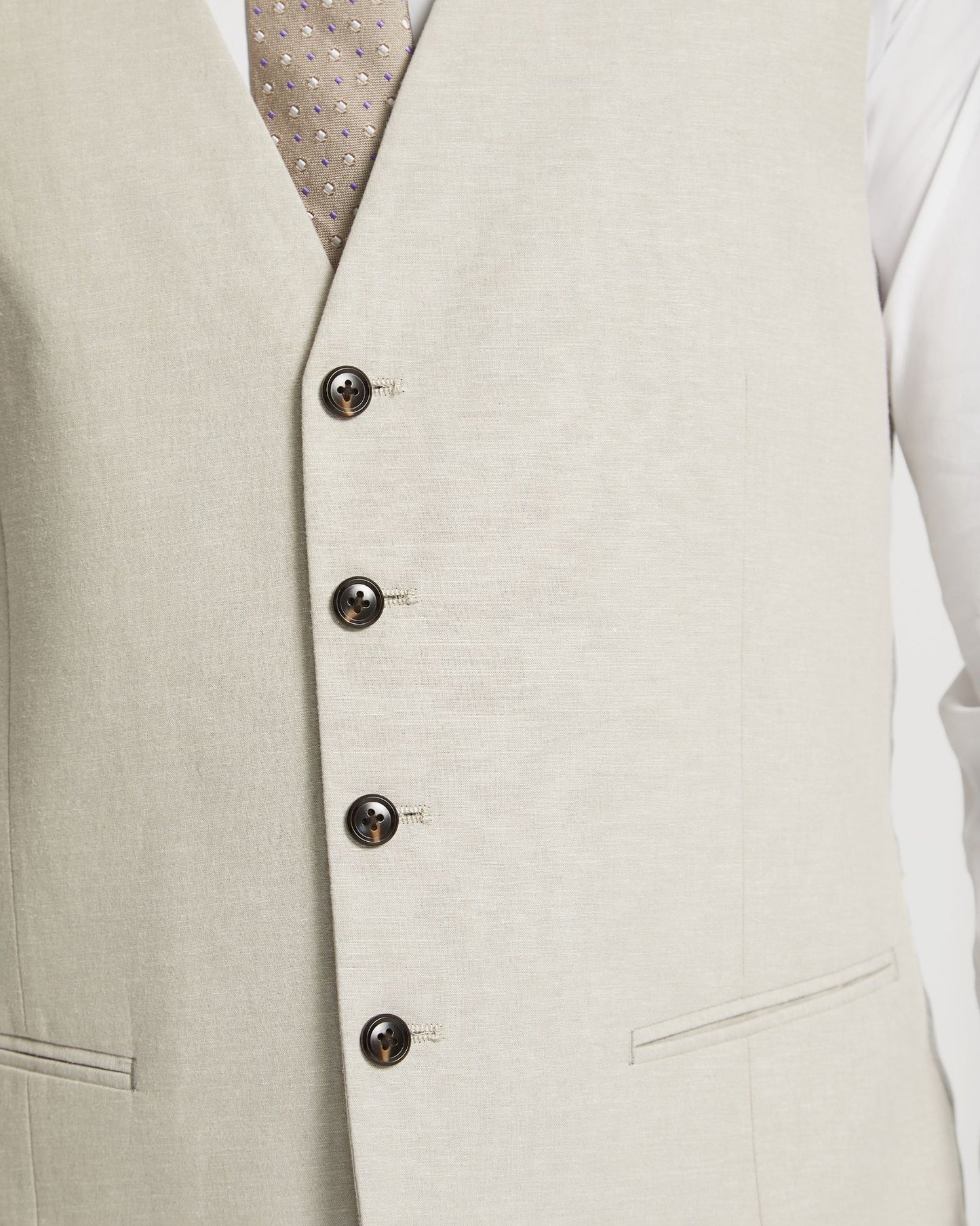 Butterworth Linen Blend Waistcoat