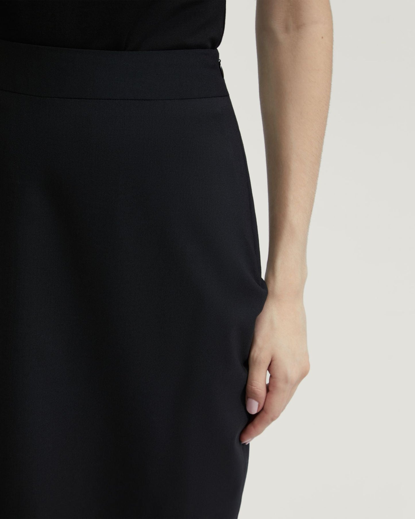 Peggy Wool Stretch Suit Skirt