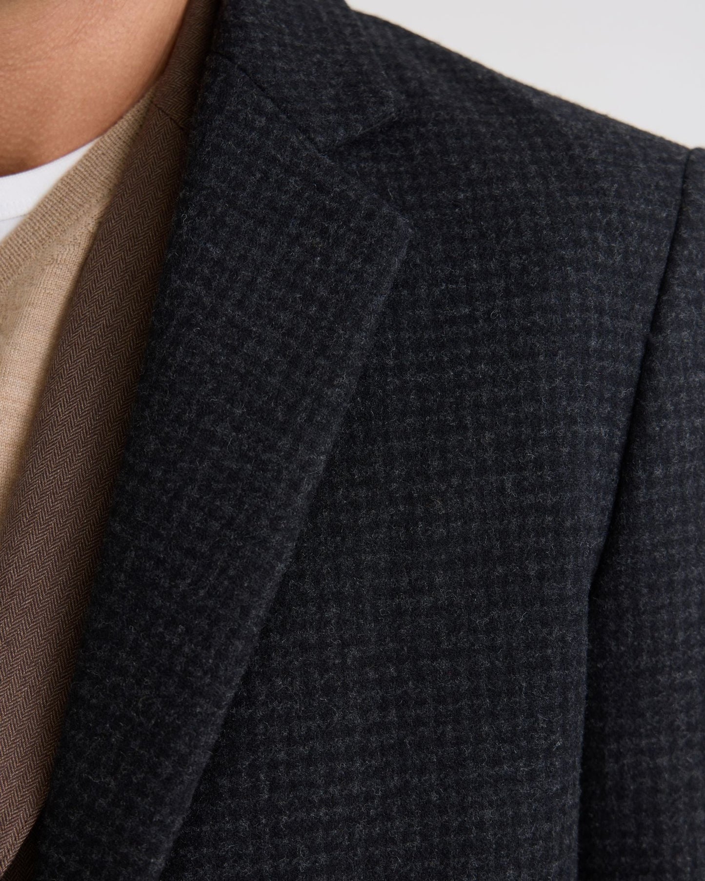 George Wool Check Coat