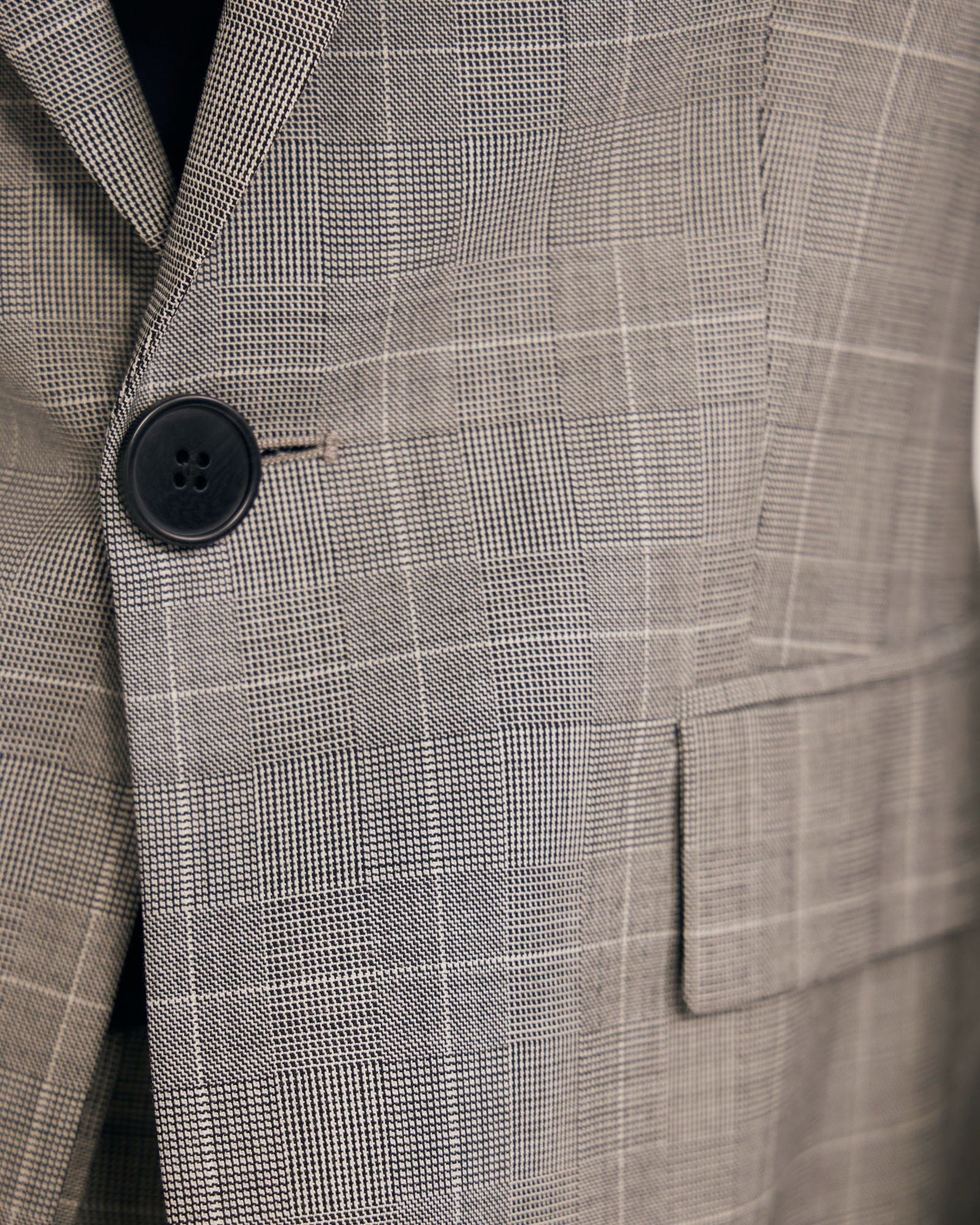 Ebony Pure Wool Suit Jacket