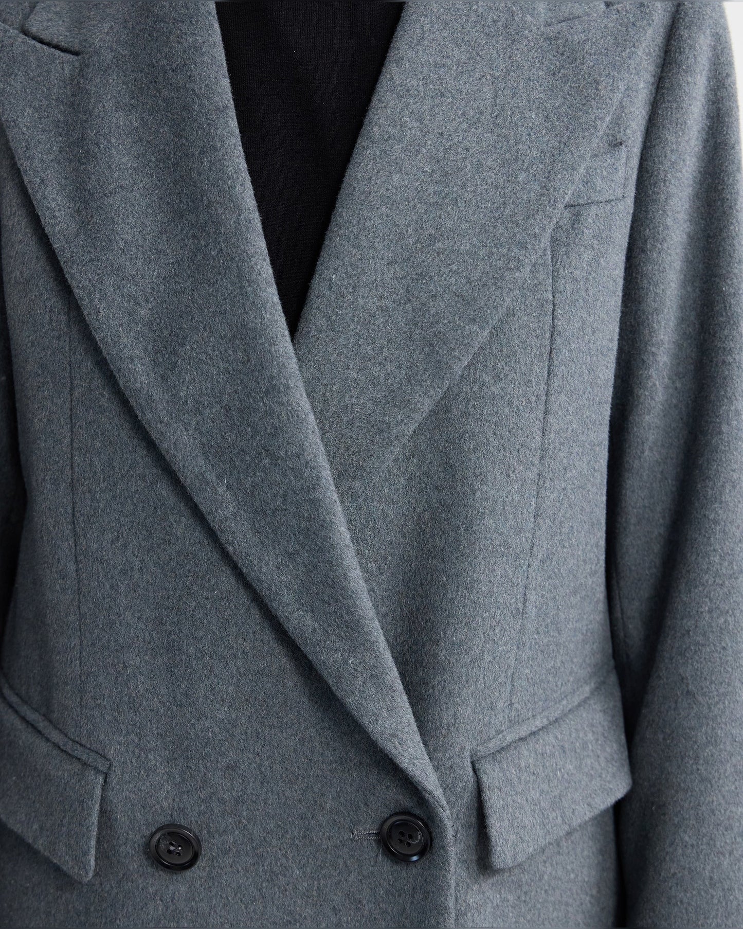Saskia Double Breasted Wool Rich Coat