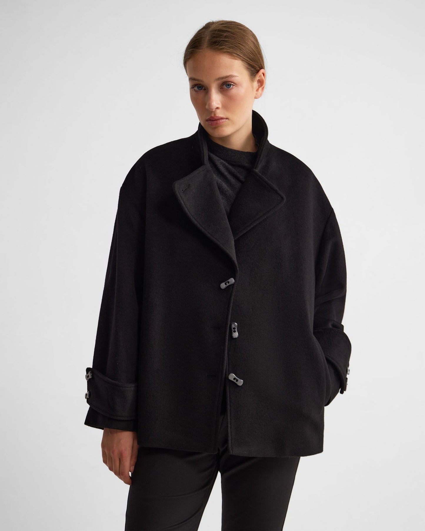 Sarina Wool Blend Scarf Jacket