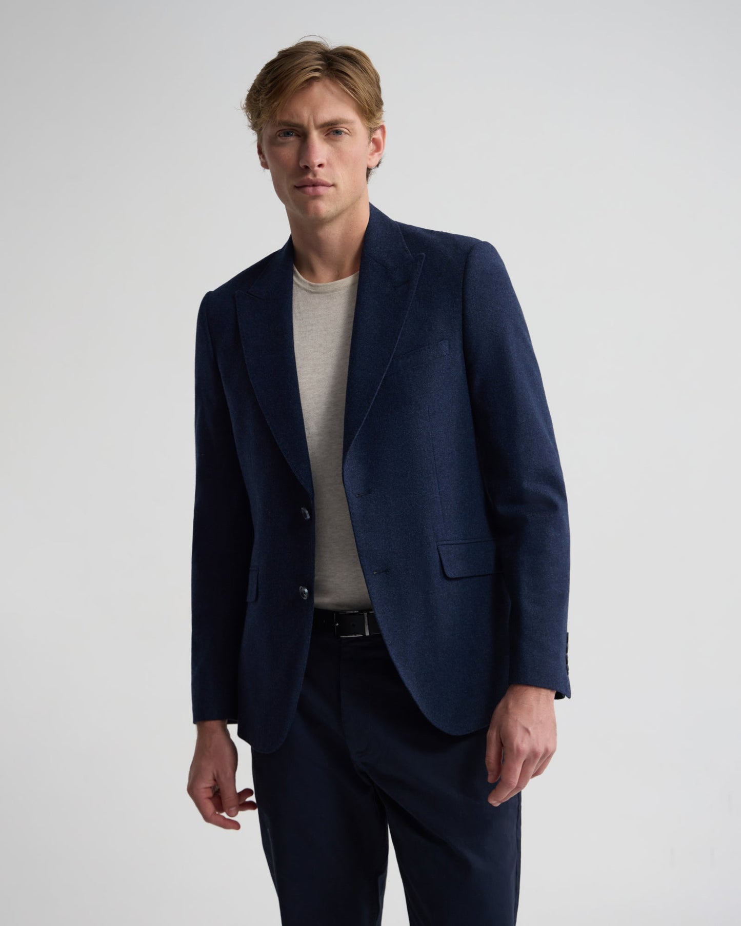 Blake Wool Blend Peak Lapel Blazer