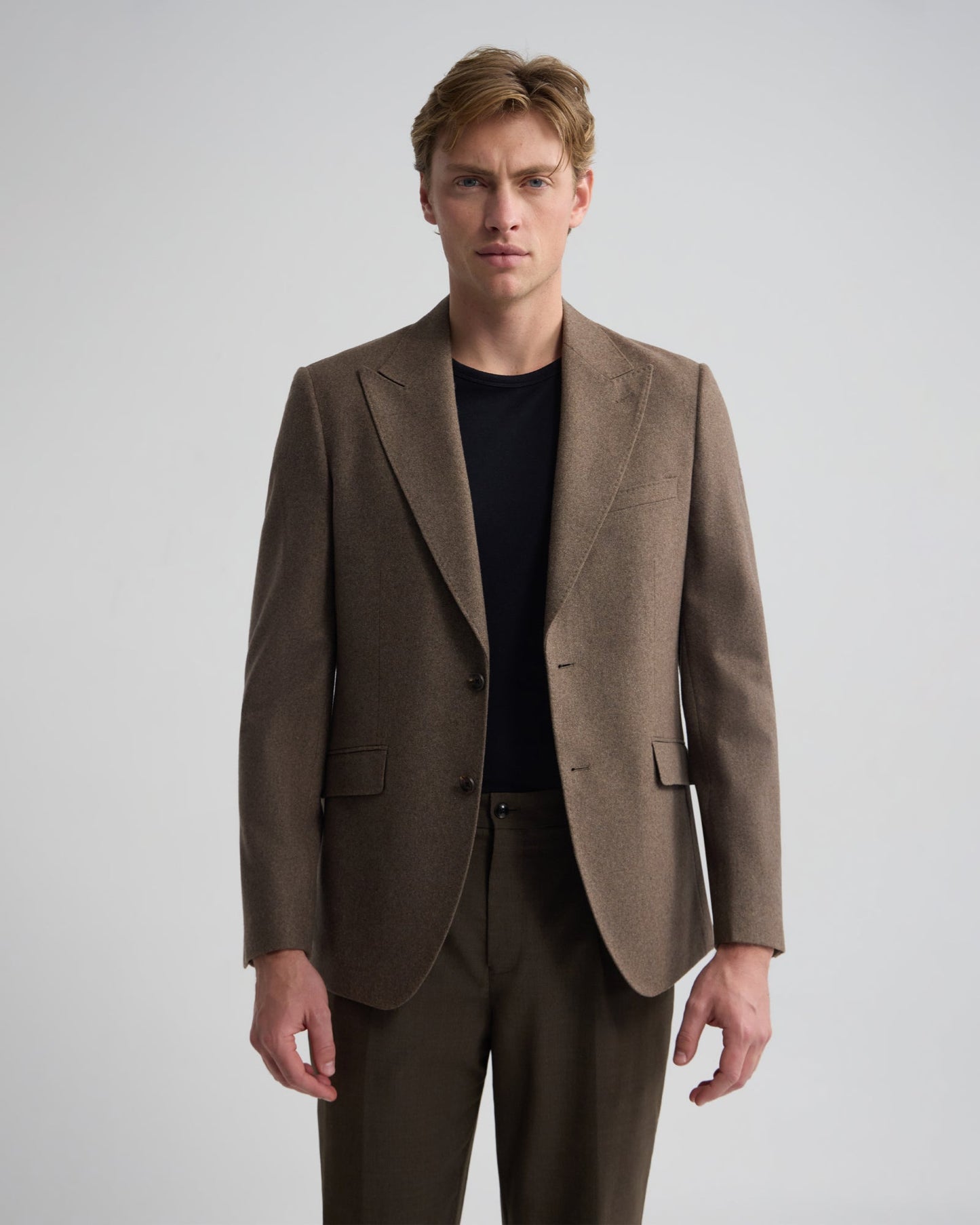 Blake Wool Blend Peak Lapel Blazer