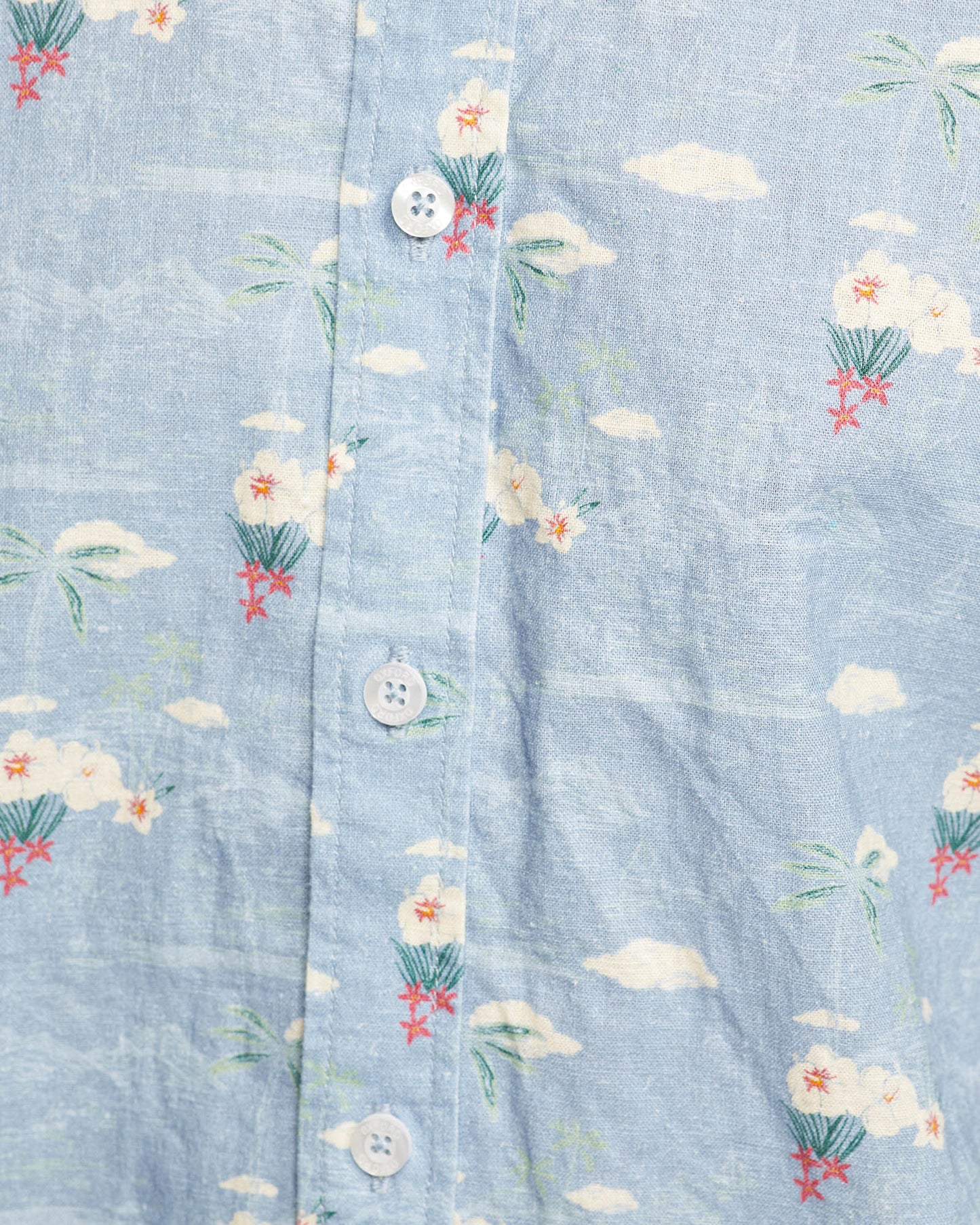 Leyton Linen Cotton Printed Short Sleeve Shirt