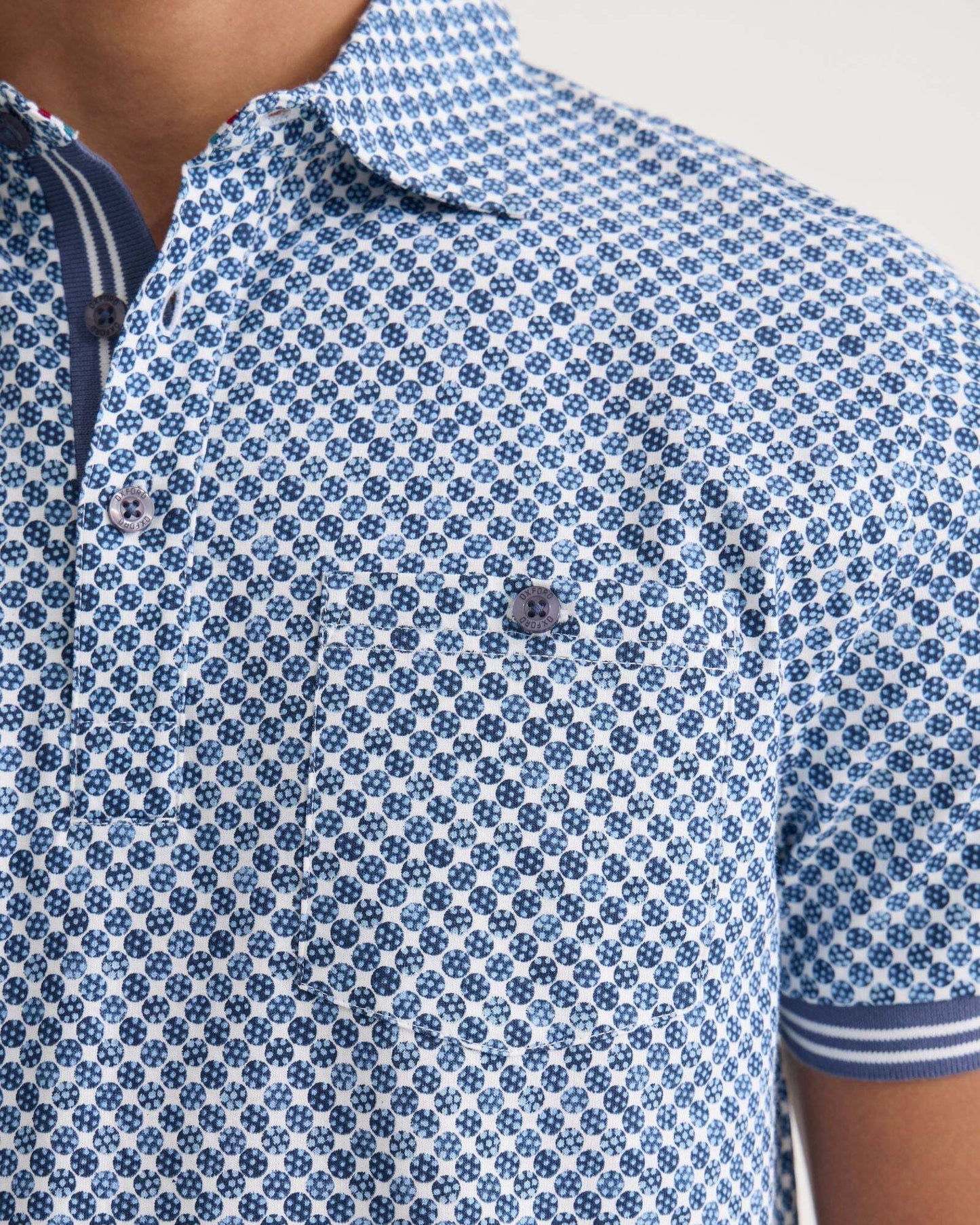 Milo Printed Jersey Polo With Pocket