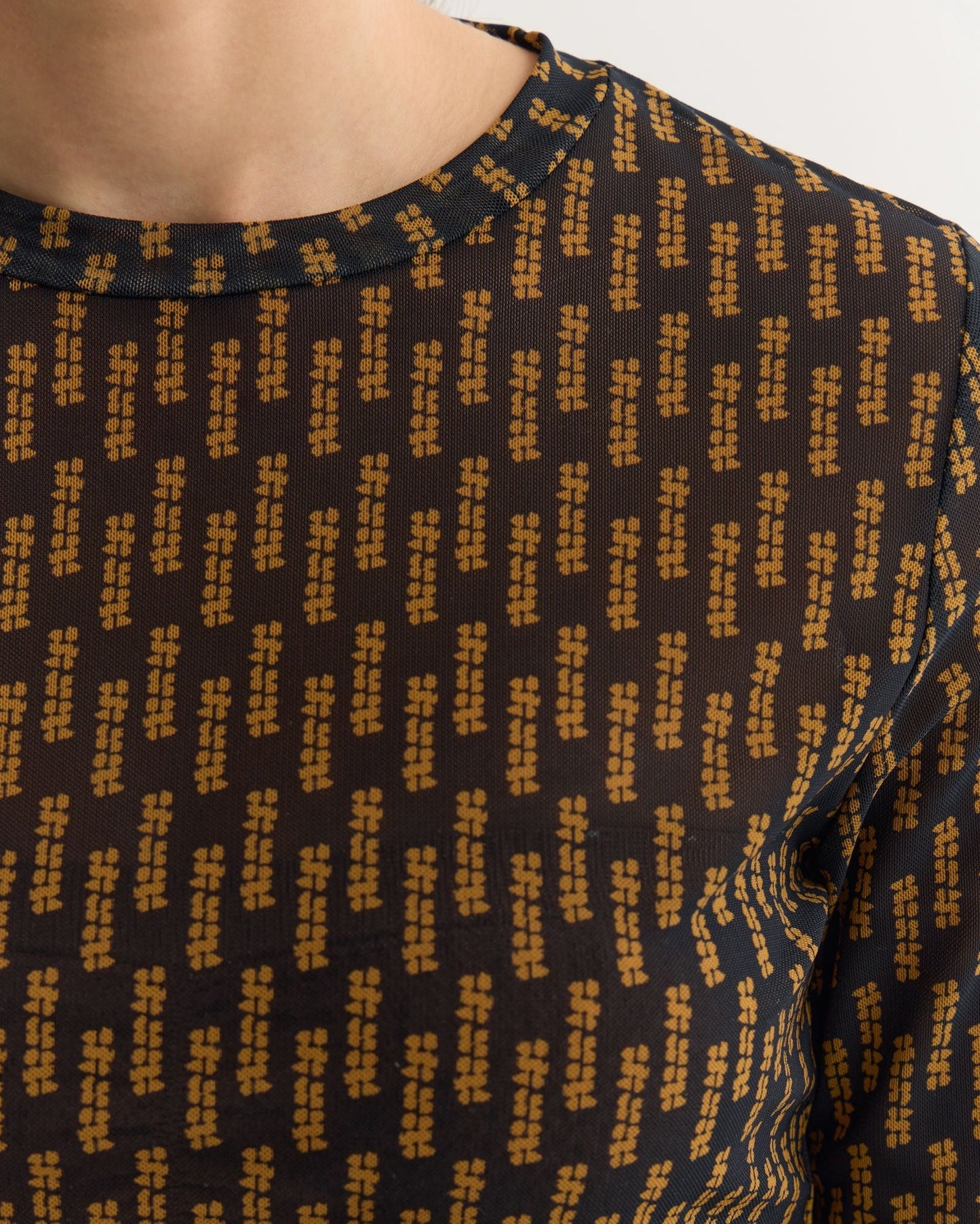 Camilla Printed Mesh Top
