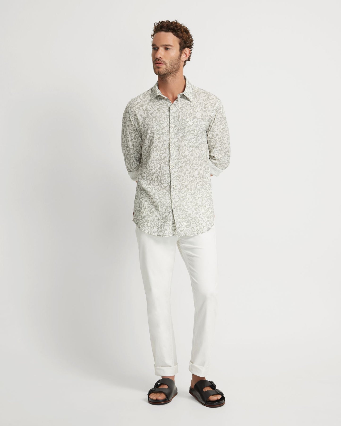 Holloway Linen Blend Printed Shirt