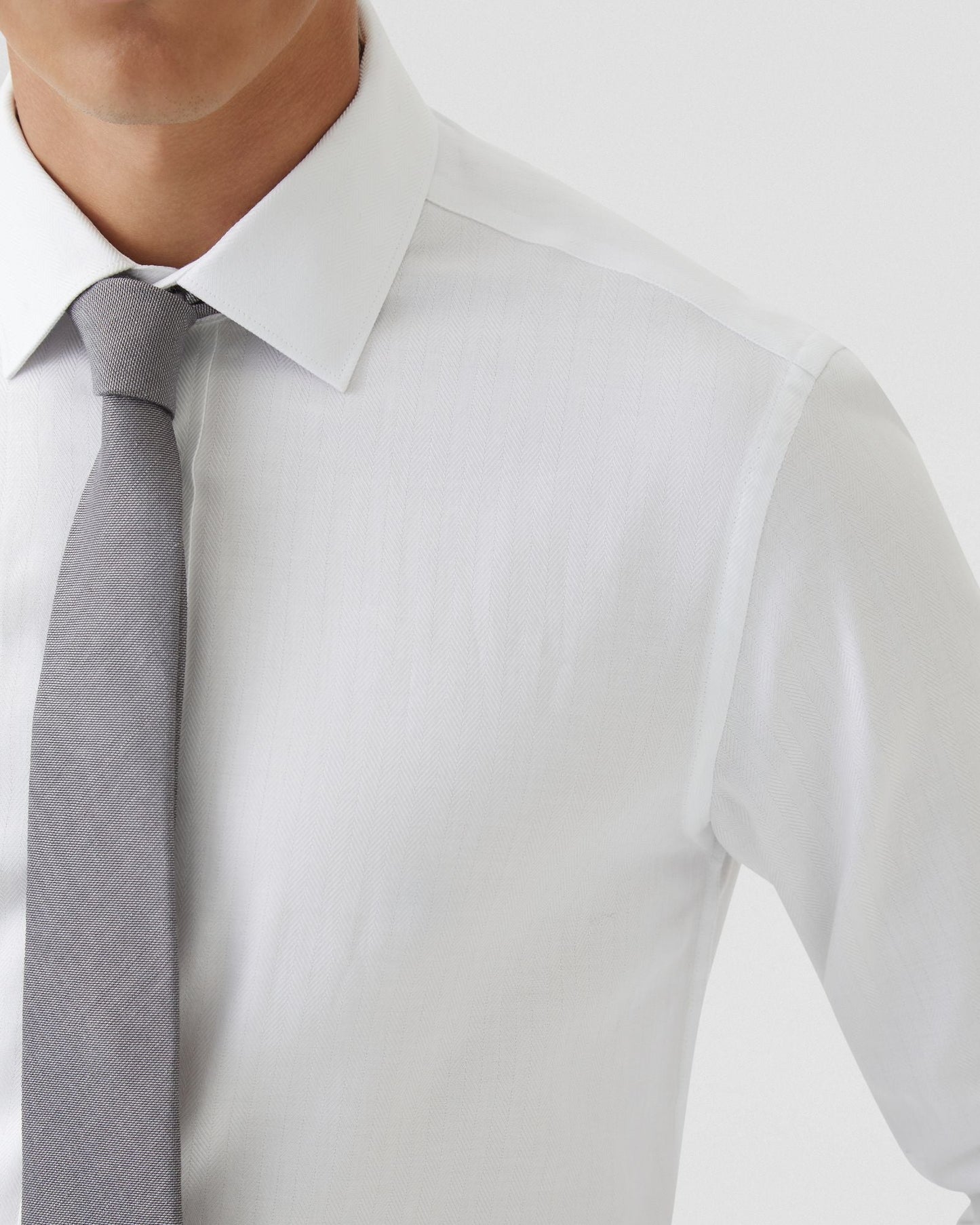 Beckton Herringbone Cotton Shirt