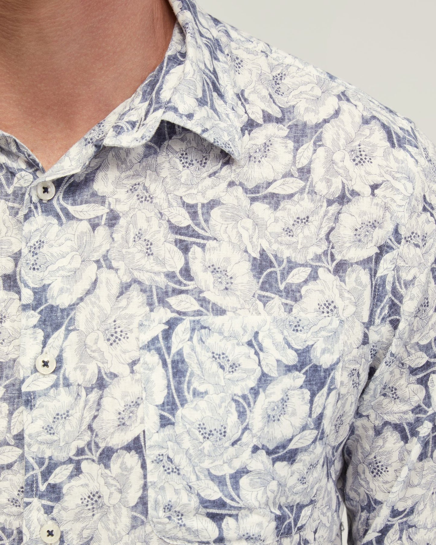 Holloway Linen Blend Printed Shirt