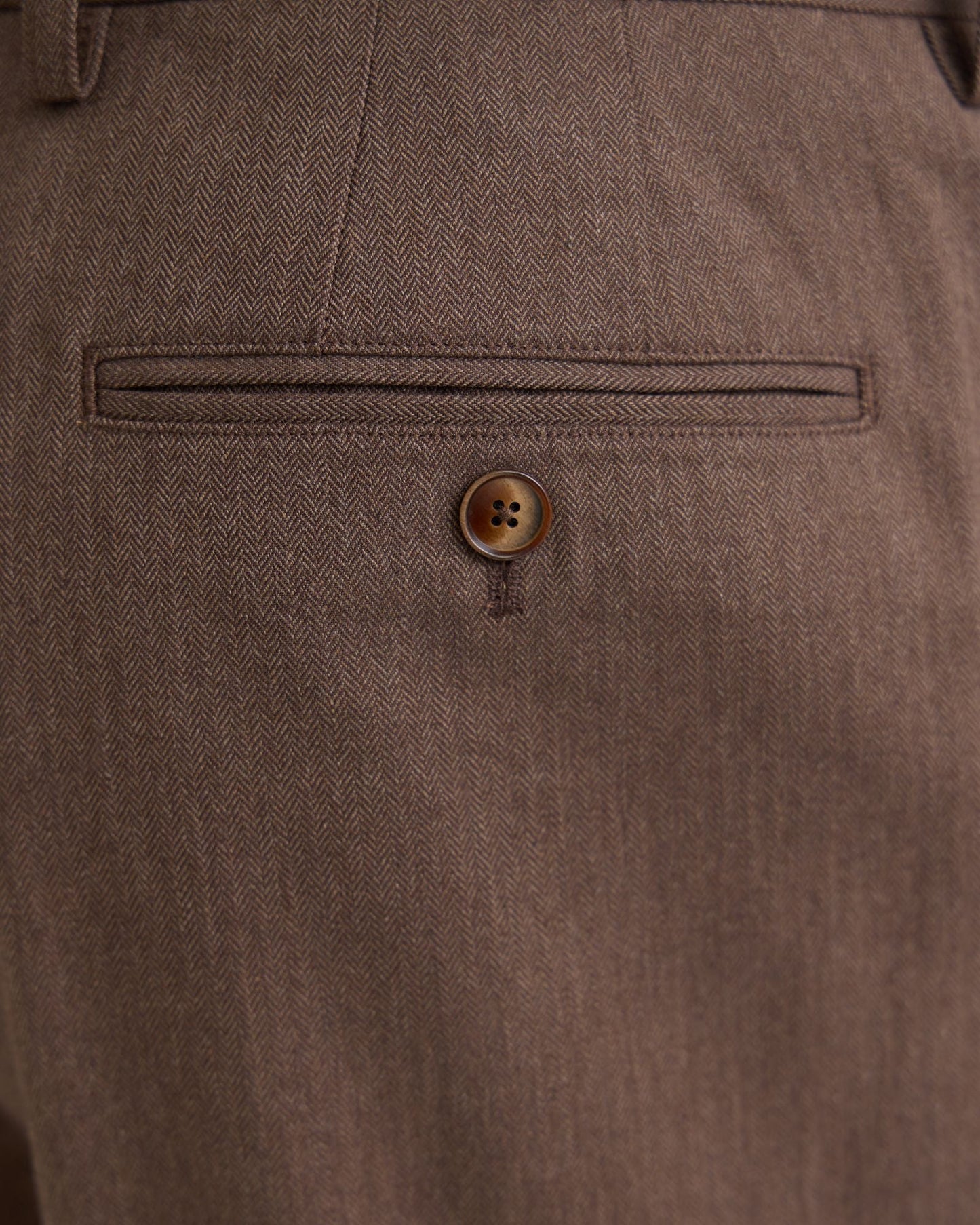 Marlo Herringbone Cotton Trousers