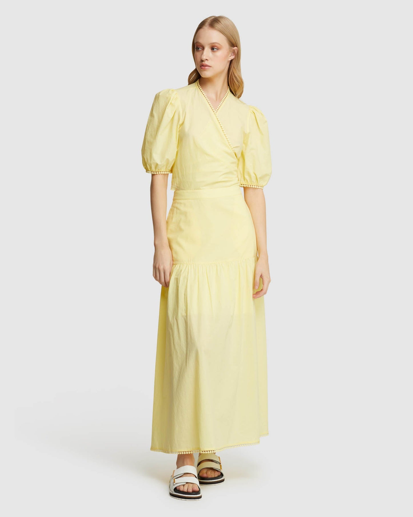 Fitzgerald Cotton Wrap Top
