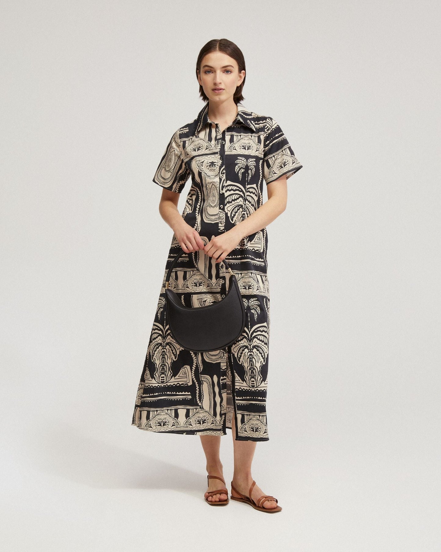 Jasmine Printed Shirt Dress