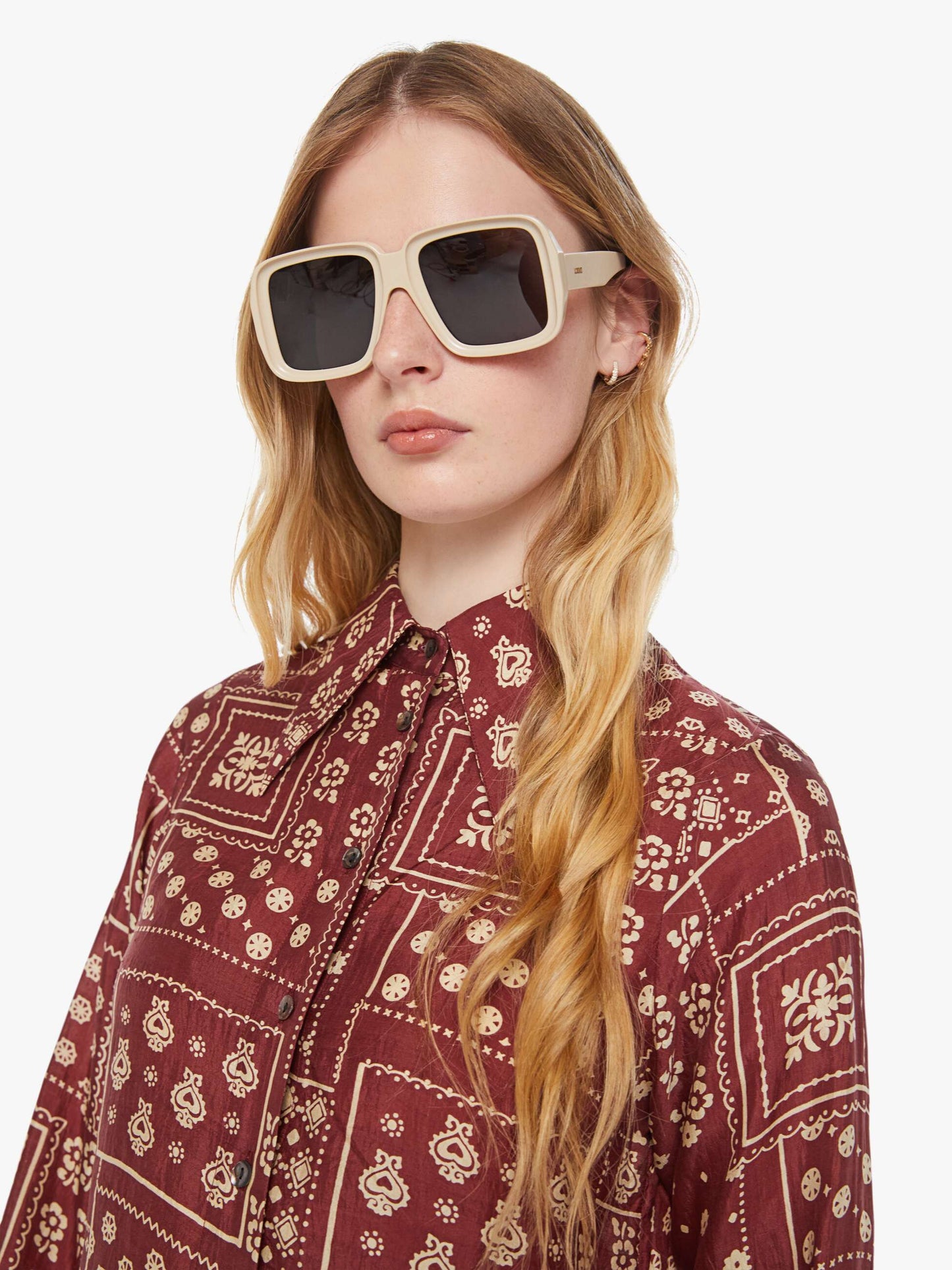 Alix of Bohemia Dolly Shirt - Brown Saddle